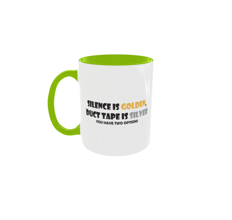 Silence is golden, 11.oz Coffee Mug
