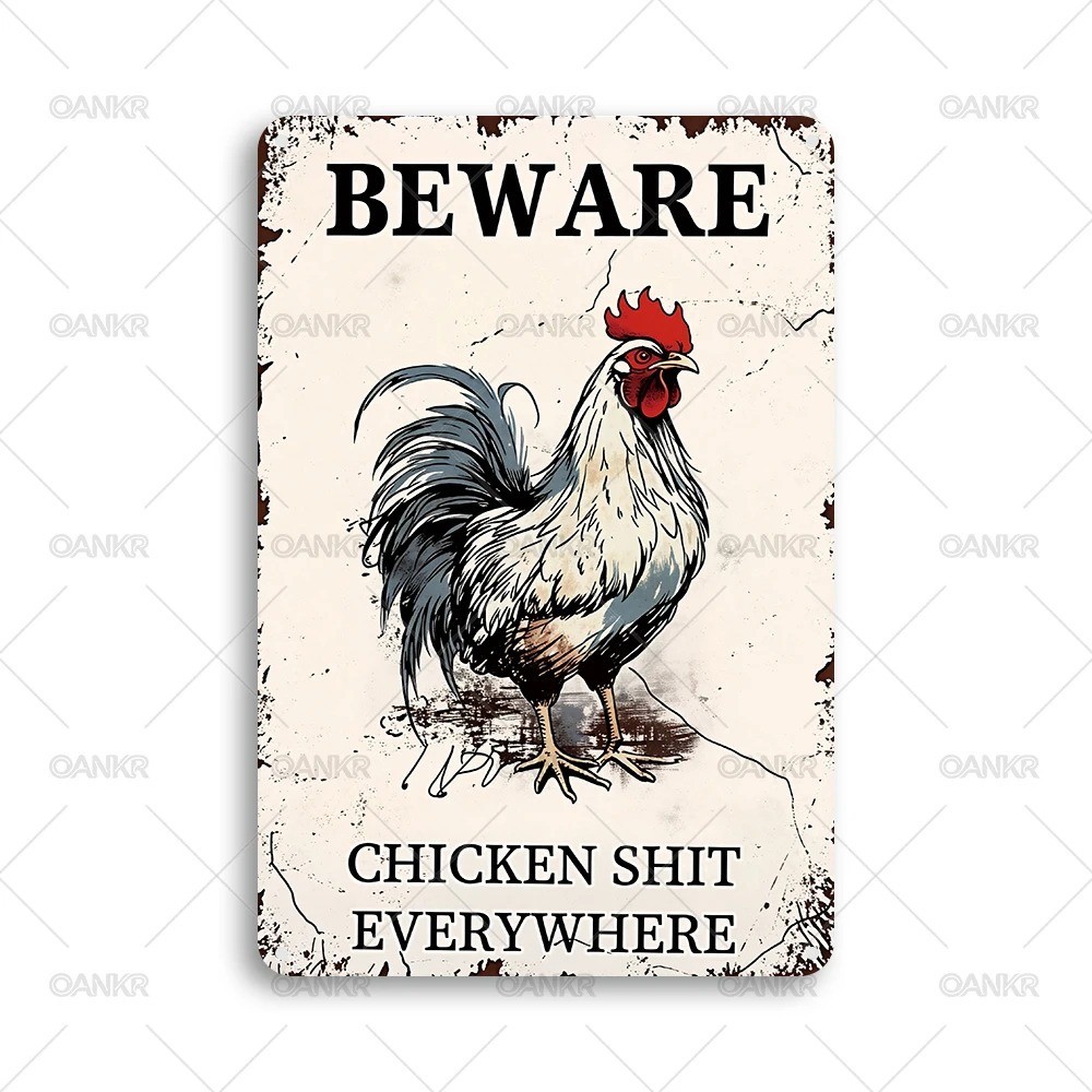 Funny Chicken Gift Tin “I’m Going to Let God Fix It” Christian Gift Chicken