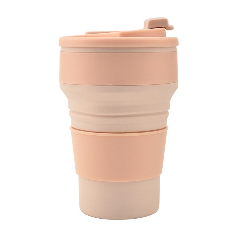 Folding Cup Collapsible Mug with Cover Coffee Travel Outdoors Portable