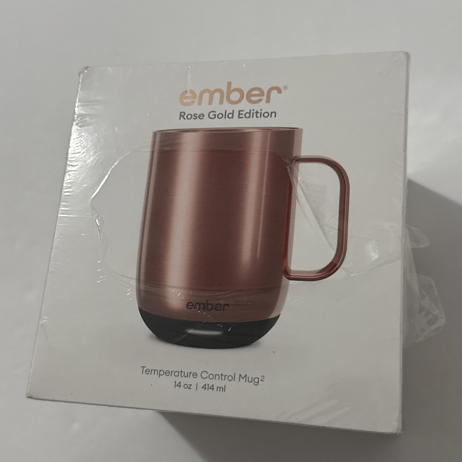 Ember – Temperature Control Smart Mug 2 – 14 oz – Rose Gold Edition- NEW – READ