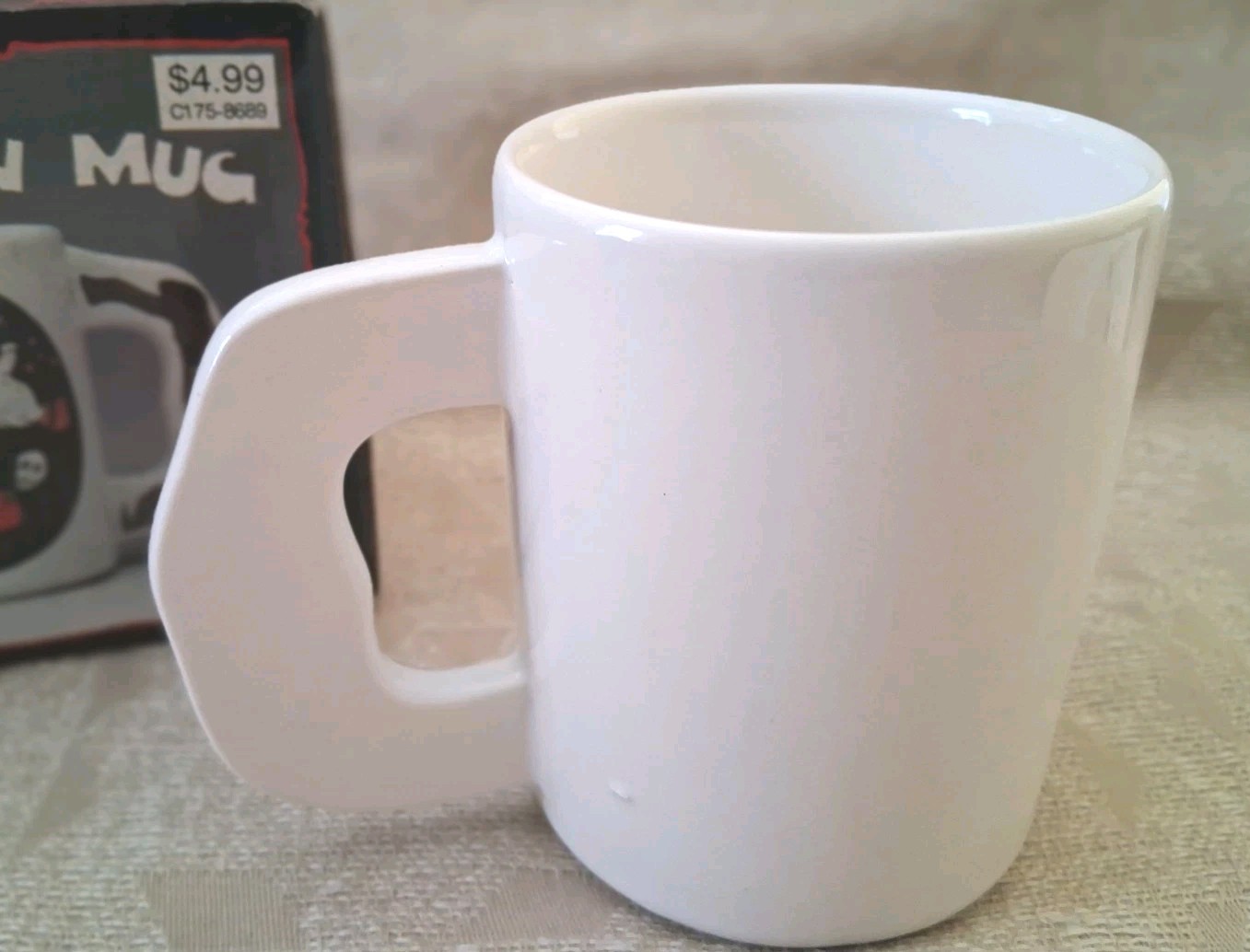 Vintage Halloween Mug, Ceramic, New In Box, ghosts, pumpkins, Taiwan