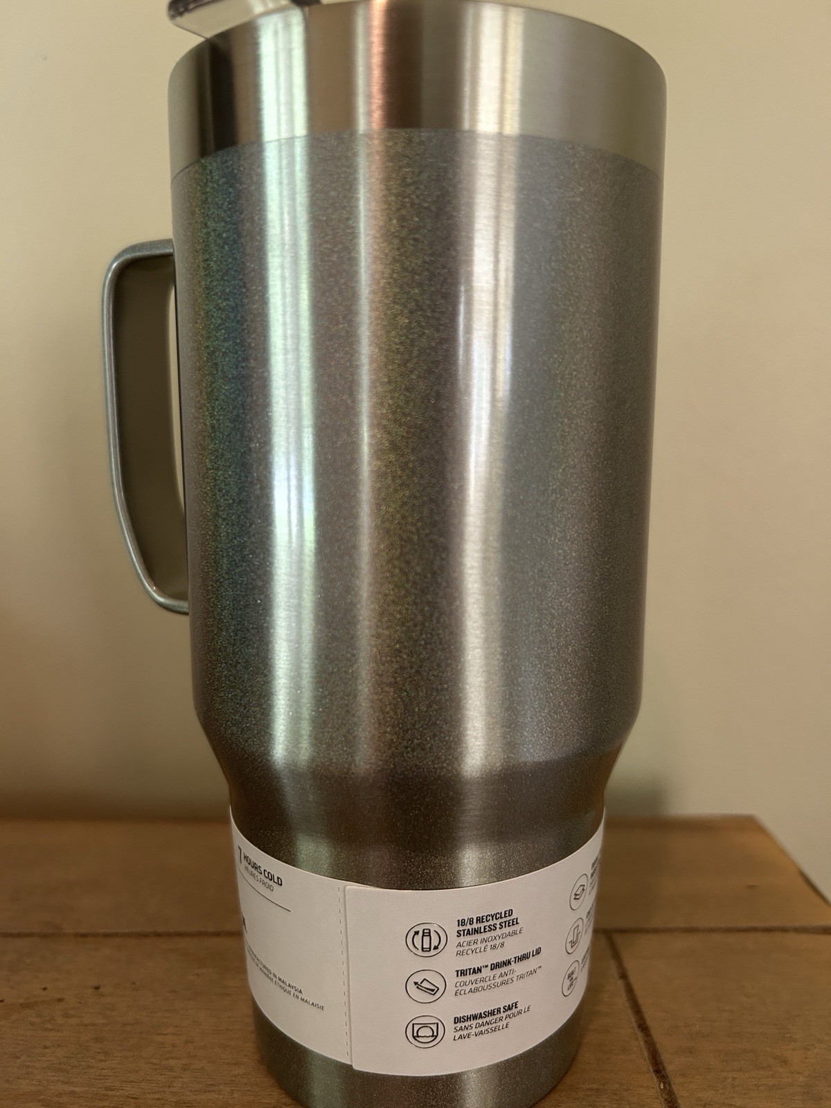 STANLEY Everyday Suburban Mug cup 24 OZ Holographic Steel | Silver Glitz