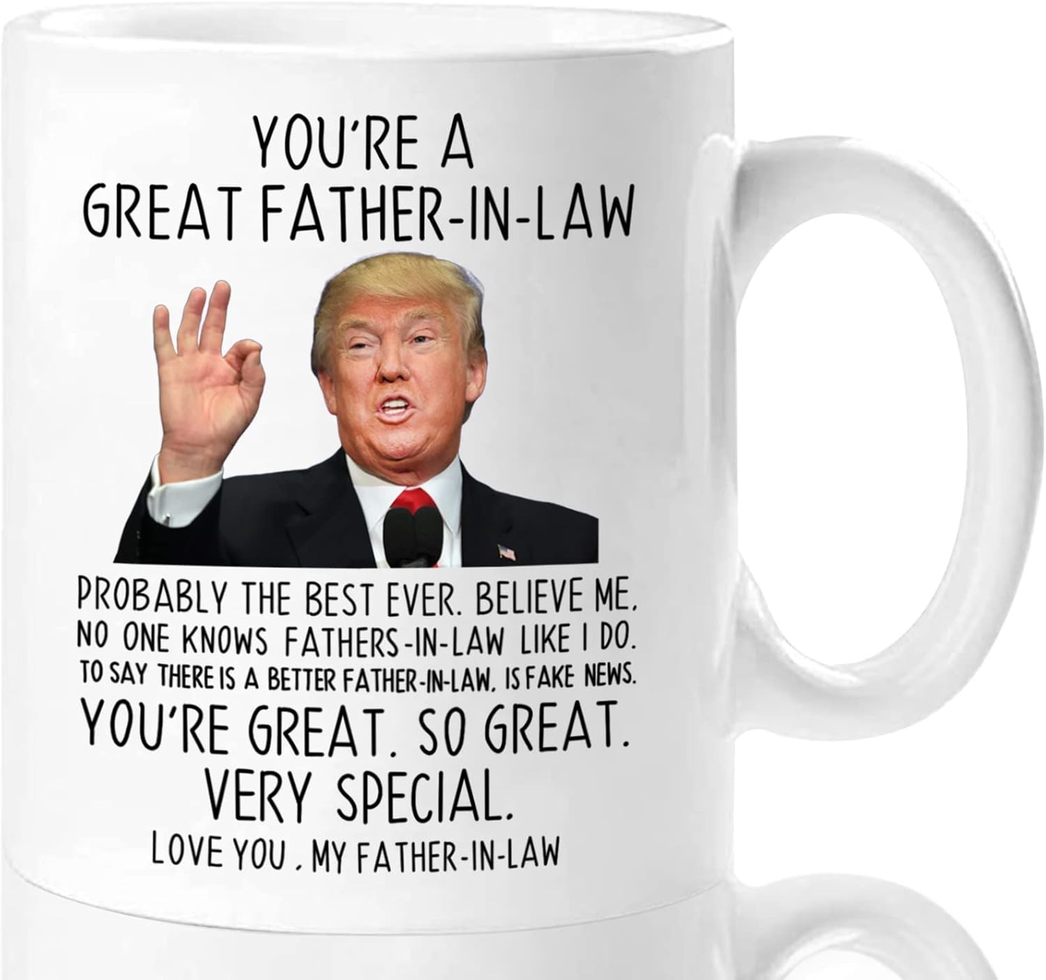 Aurahouse You’re A Great Father in Law 11 Oz Coffee Mug, Funny Gifts for Father-