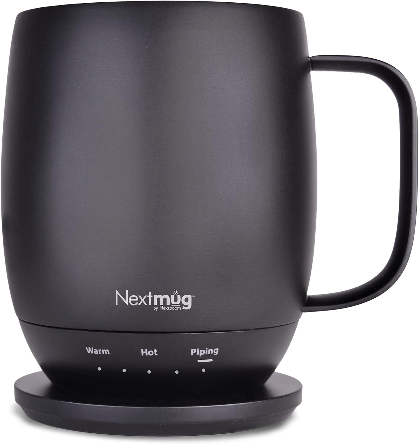 Temperature-Controlled, Self-Heating Coffee Mug Black