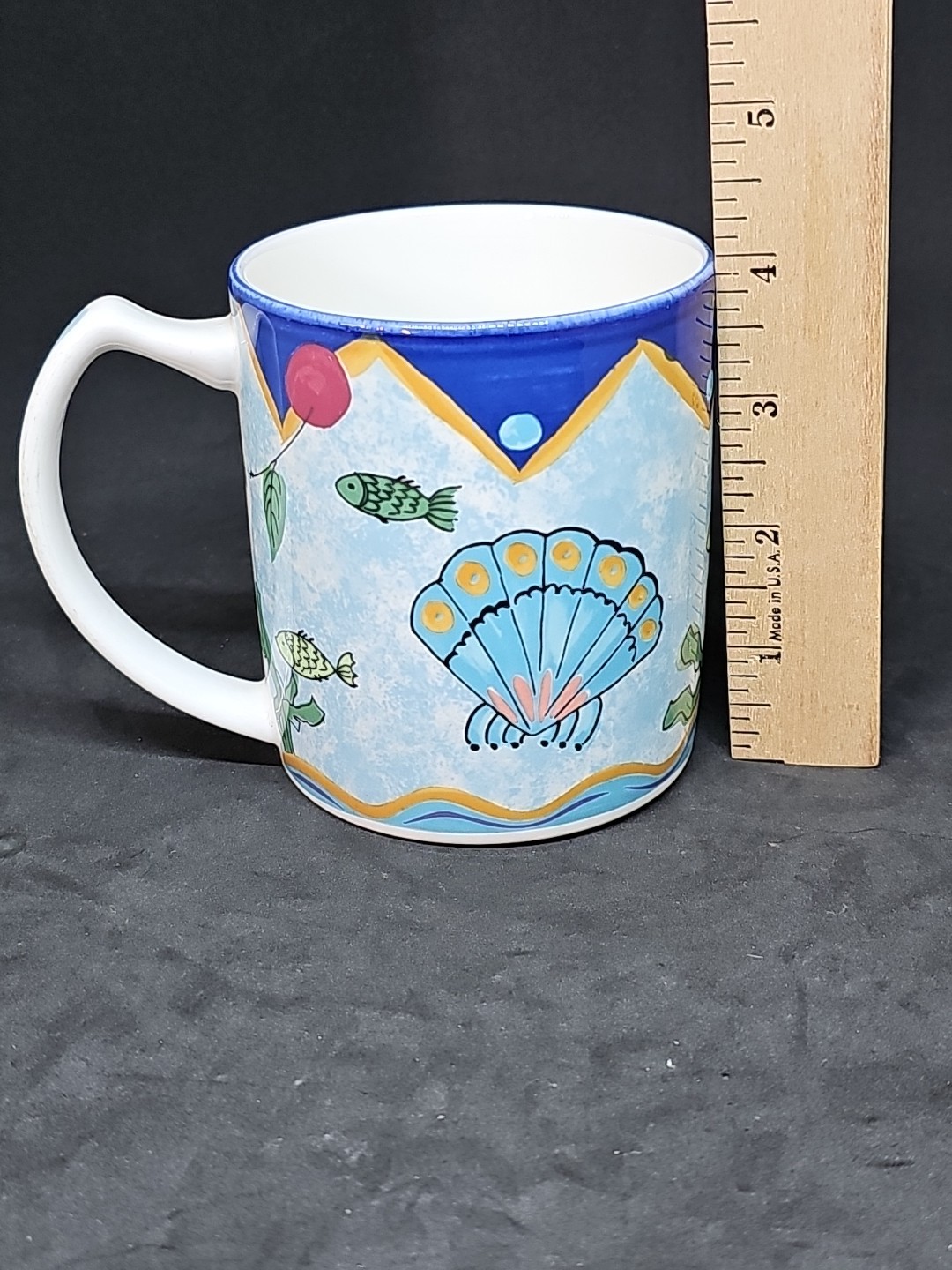 Mikasa Fashion Plate Ocean Collage 12 oz Porcelain Coffee Mug / Cup – DX102