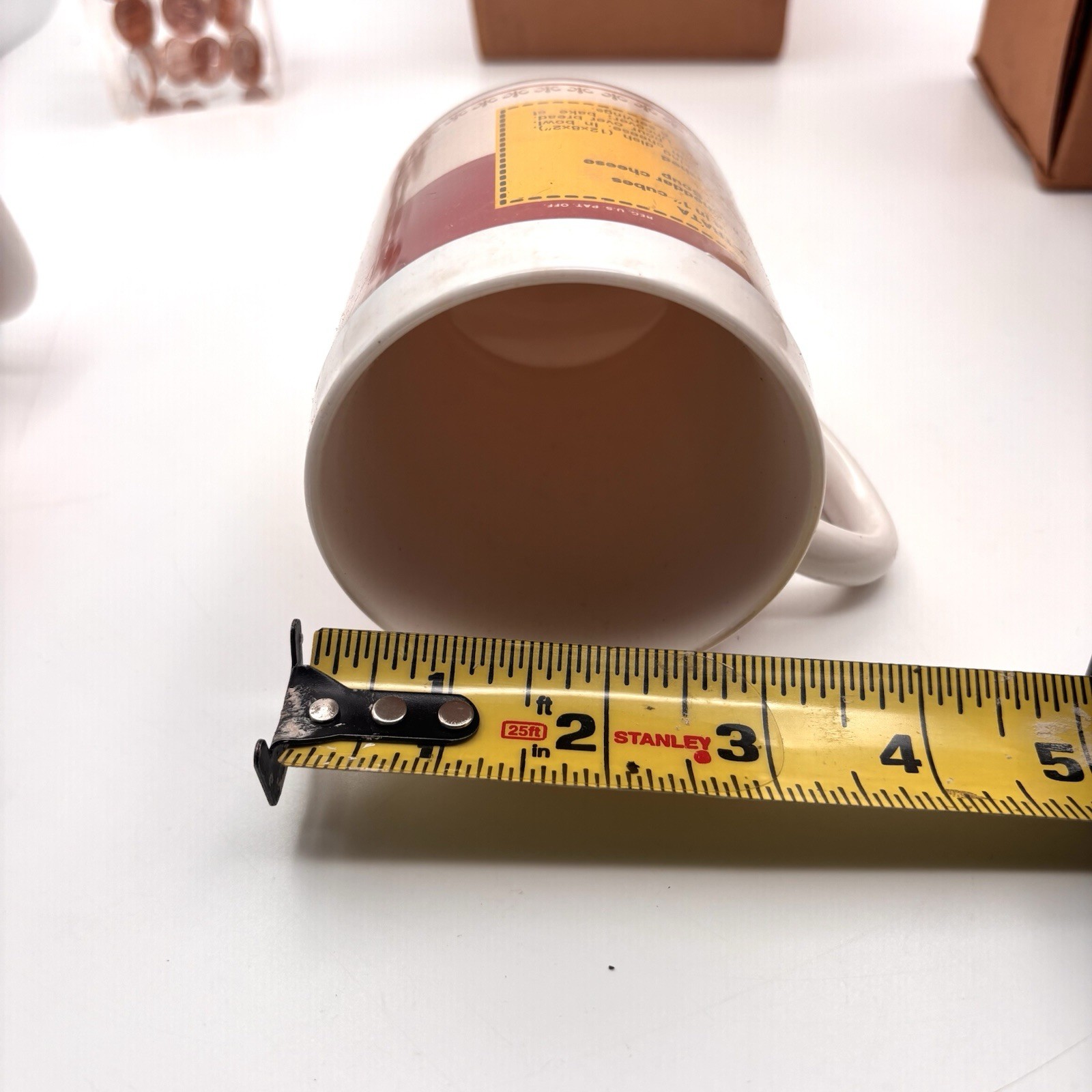 Campbell’s Tomato Soup 4″ Plastic Soup Mug with Recipe for Pizza Strata