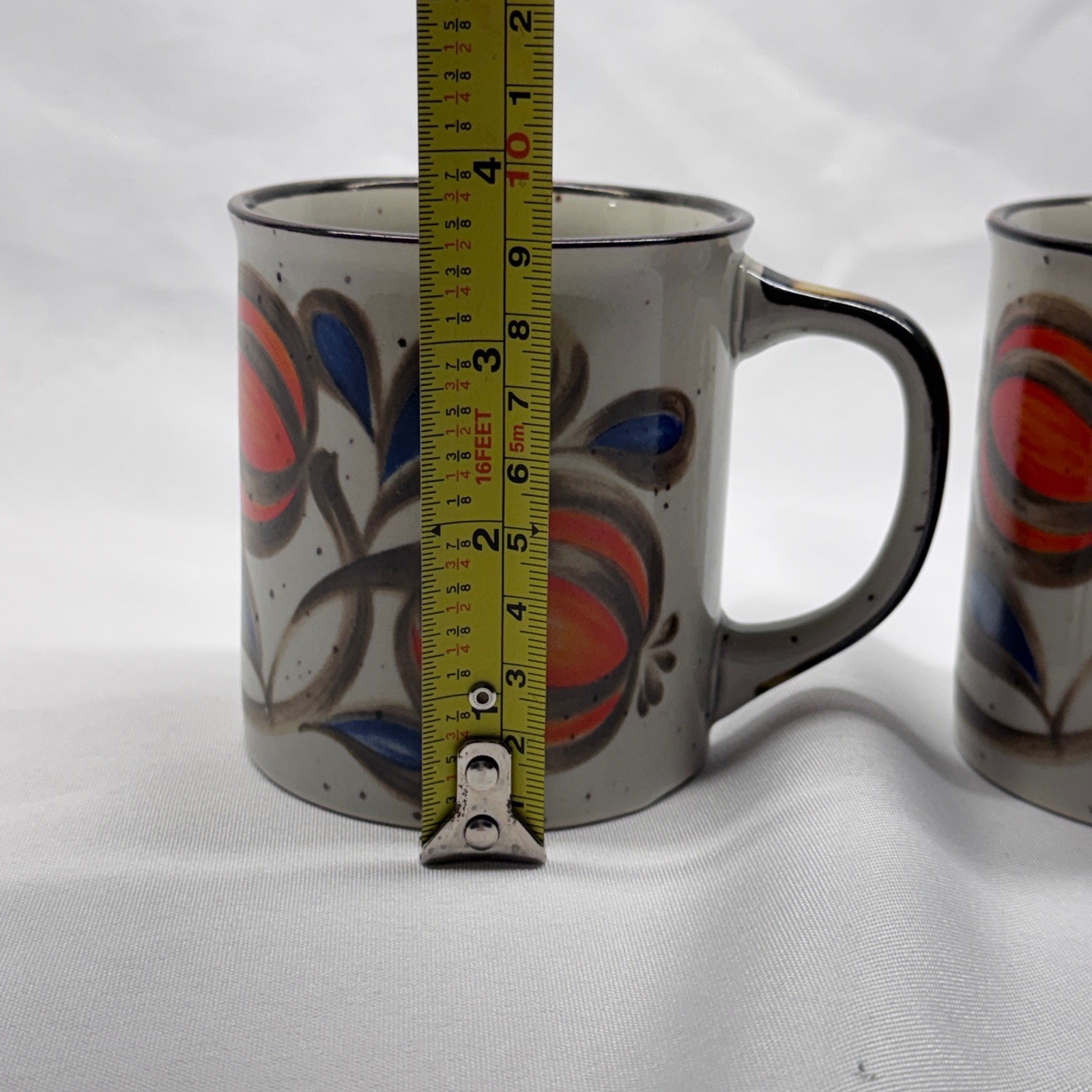 Unbranded Stoneware Coffee Mugs Unisex OS Multi Floral Vintage MCM Japan Retro
