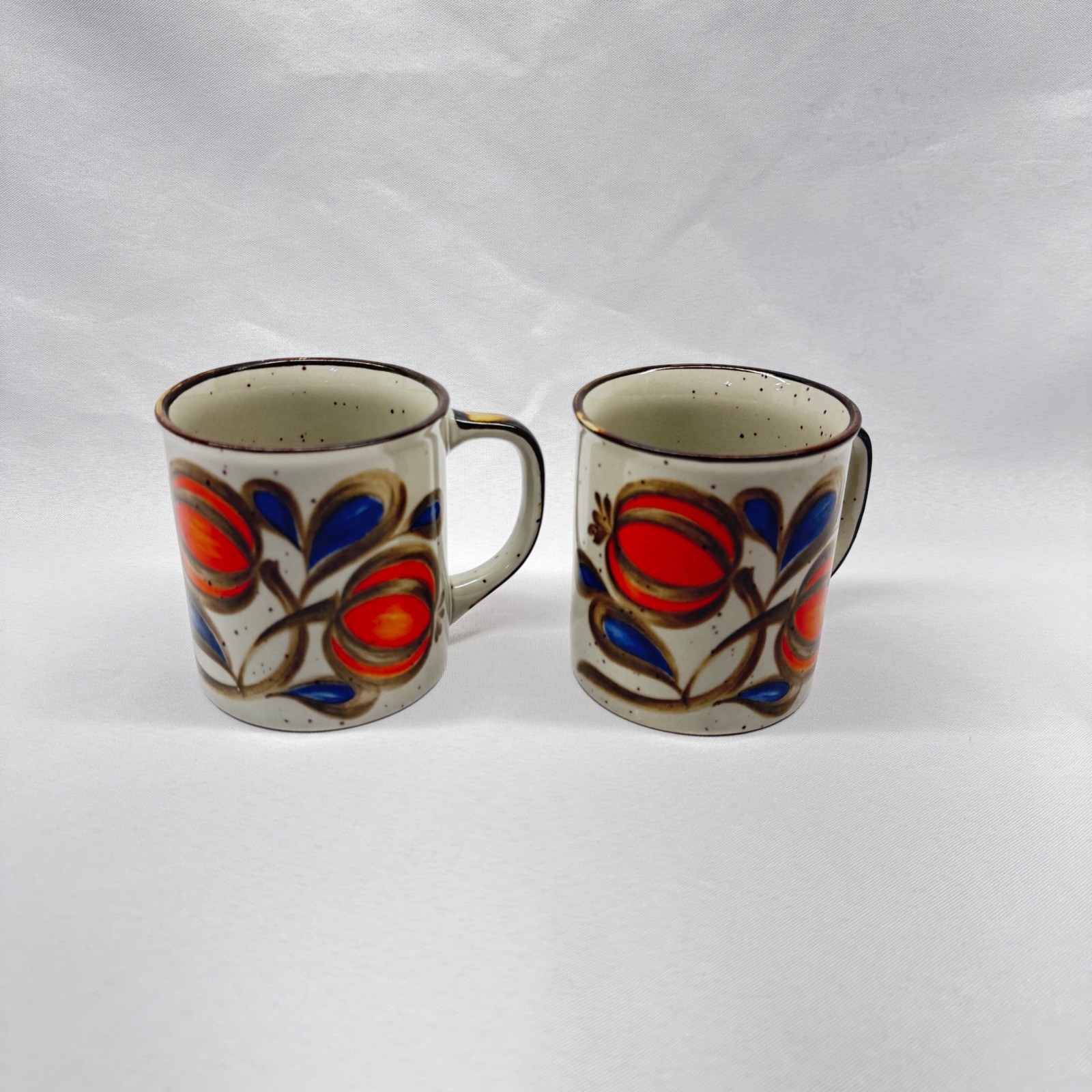 Unbranded Stoneware Coffee Mugs Unisex OS Multi Floral Vintage MCM Japan Retro