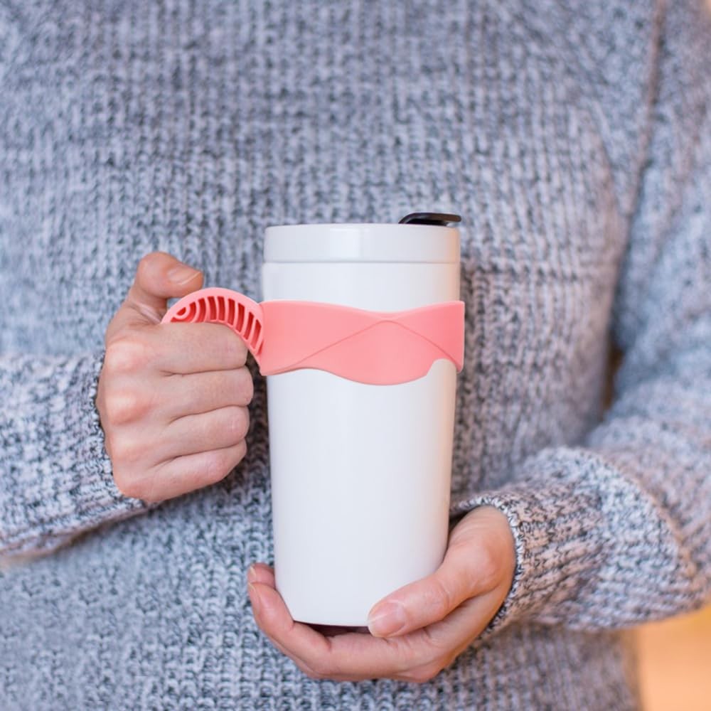 3 Pack 20oz Tumbler Handles,Mug Handle or Cup Holder -Black,Pink,Blue