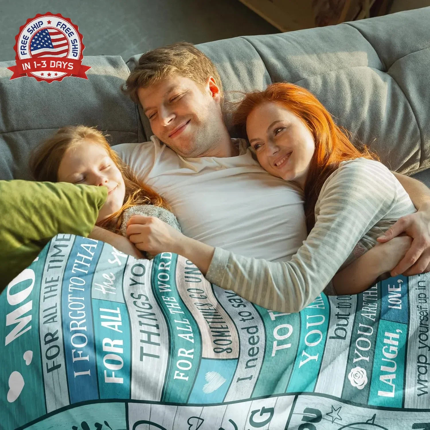 Gifts for Mom Mothers Day, Mom Birthday Gifts, Mother Blanket Gifts from Daughte