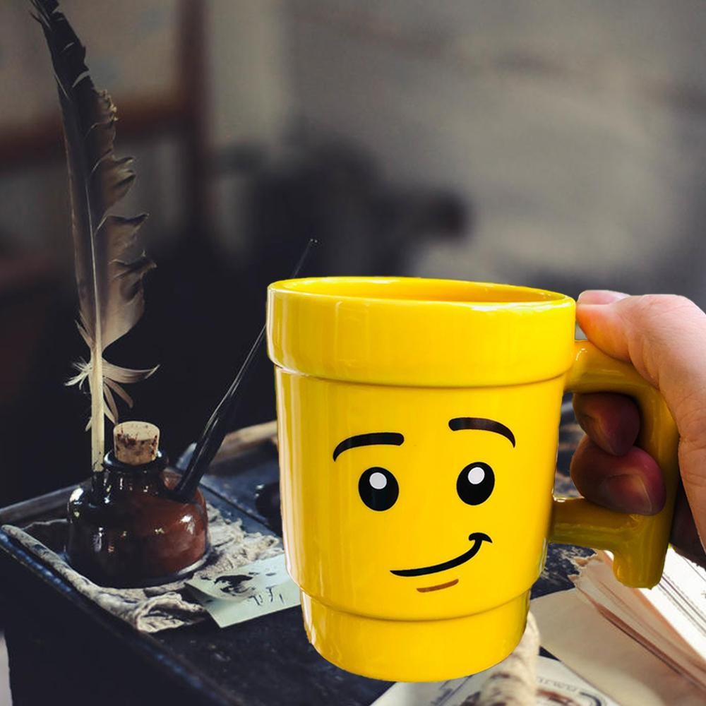 250ml Ceramic Cartoon Mug Cute Expression Figure Head Coffee Tea Cup
