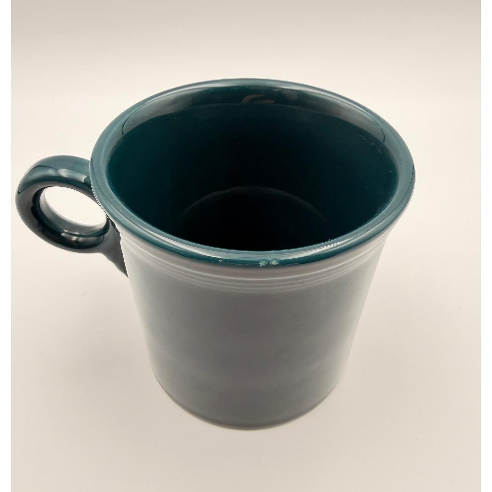 Lot of 6 Fiestaware Juniper Green Ring Handle Coffee Mugs 10 oz Cups Set USA
