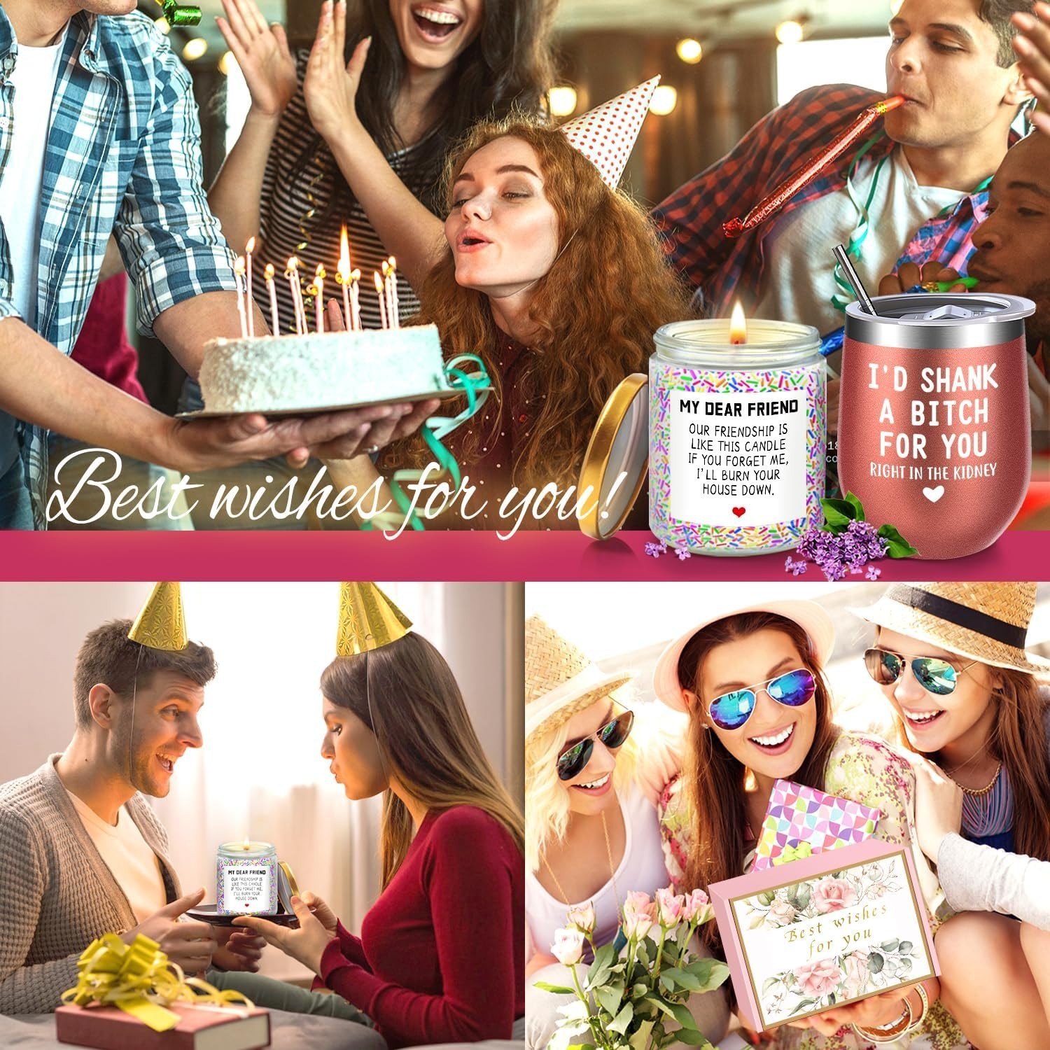Birthday Gifts for Women Best Friends,Friendship Gifts for Women Her BFF Fema…