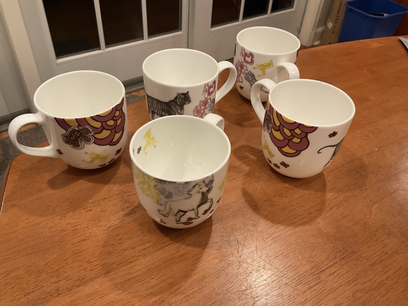 1 Concetta Gallo Discont Habitat X Mugs Fine Bone China-3 Tigers Avail