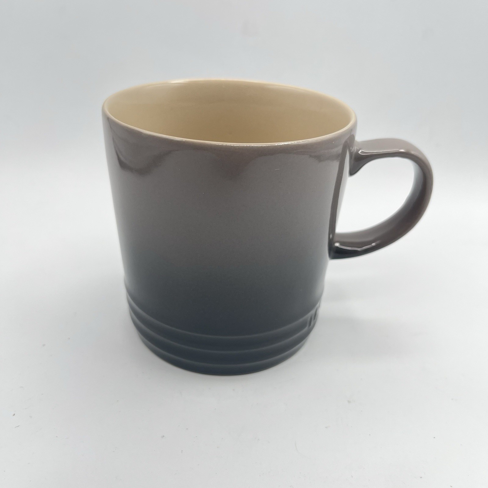 Le Creuset Stoneware Flint Gray 350 ml Cup Coffee Mug Dark Grey Ombre