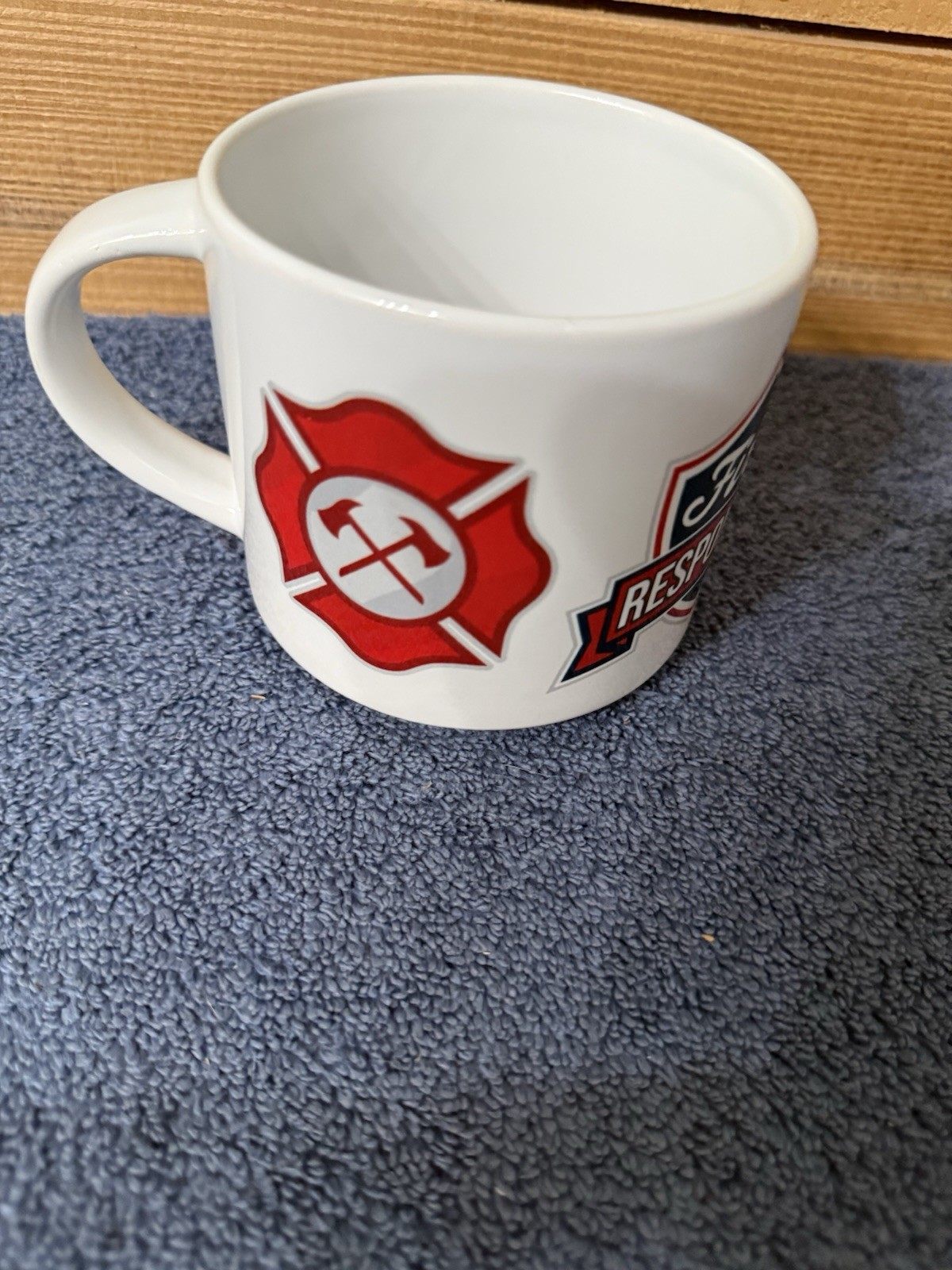 EMT,Firefighter, &Police Coffee Mug. Firefighter Maltese Symbol.