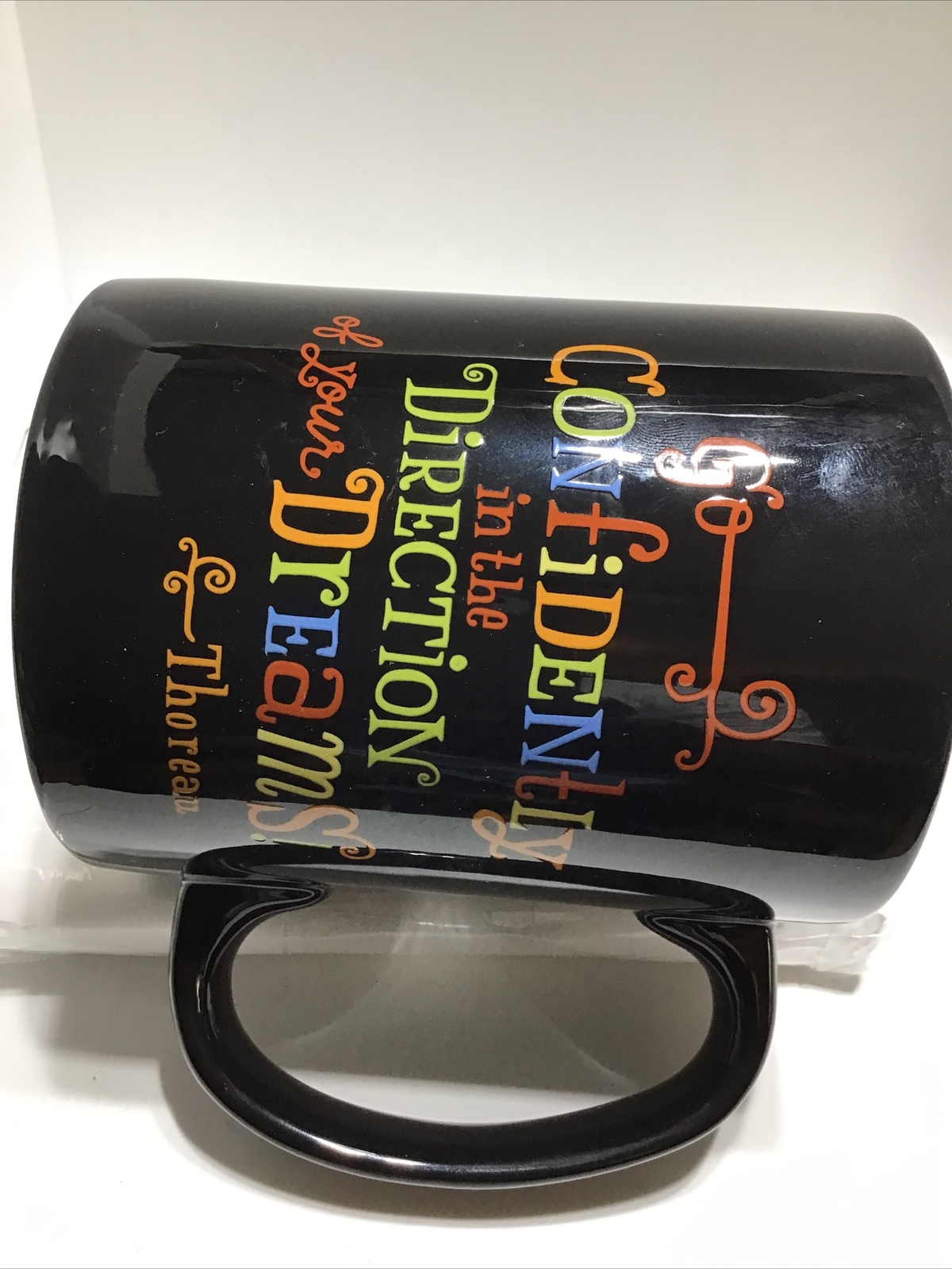 GO FOR YOUR DREAMS COFFEE MUG. GO CONFIDENTLY MUG. Art Deco Mug. B257