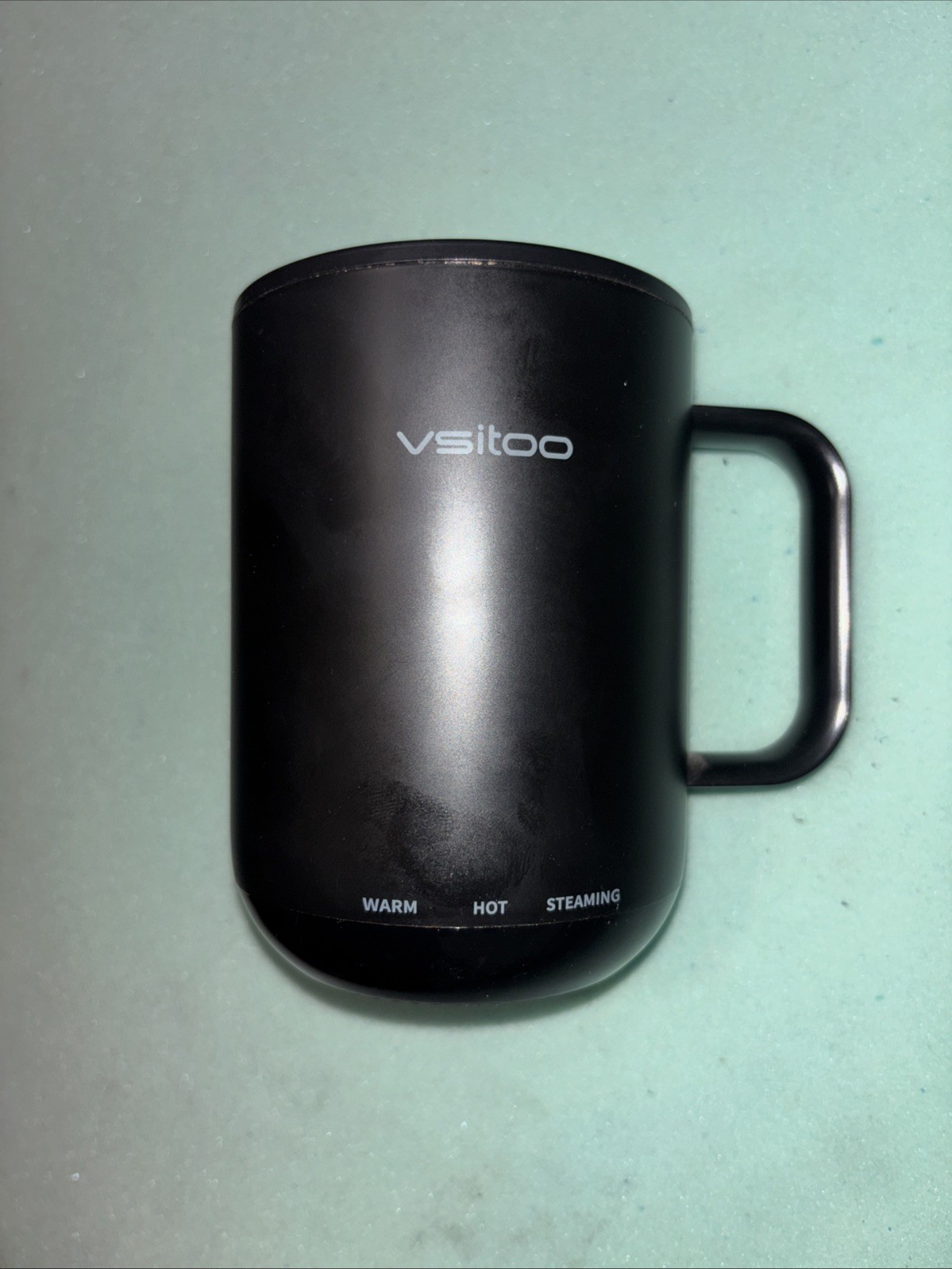 VSITOO 14OZ HEATED COFFEE MUG TEMPERATURE CONTROL SMART MUG ONLY BLACK