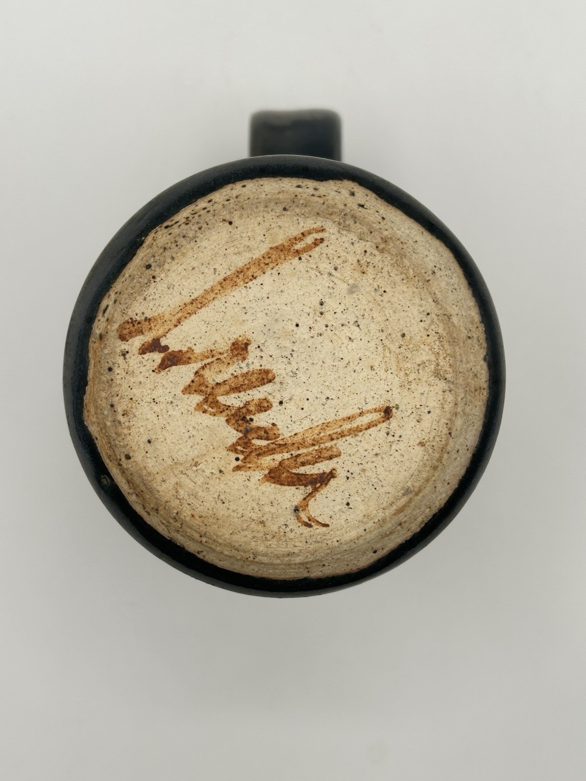 Studio Pottery Glazed Stoneware Coffee Mug – 11 to 12 fl oz – Artist Signed