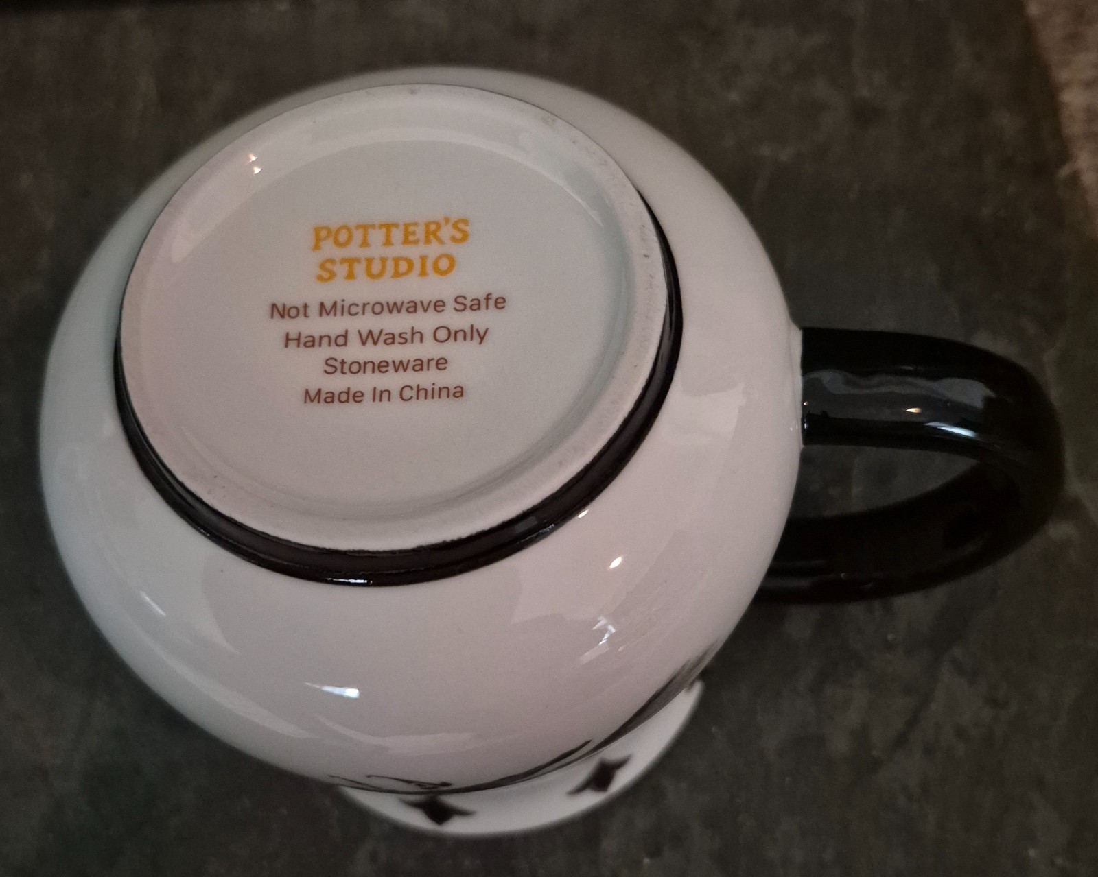 Potters Studio Flying Witch Stoneware Halloween MUG New