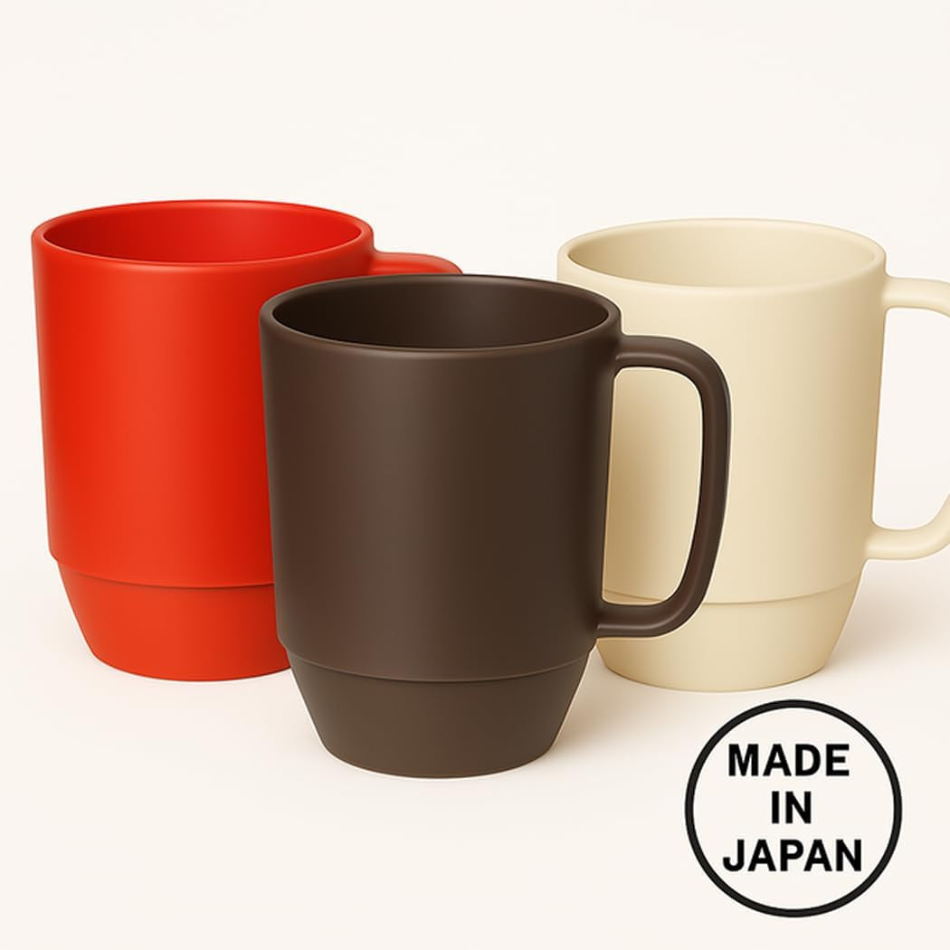 , Japanese Plastic Mug 1 Pack 12Oz Bpa-Free Non-Toxic Unbreakable Camping Coffee