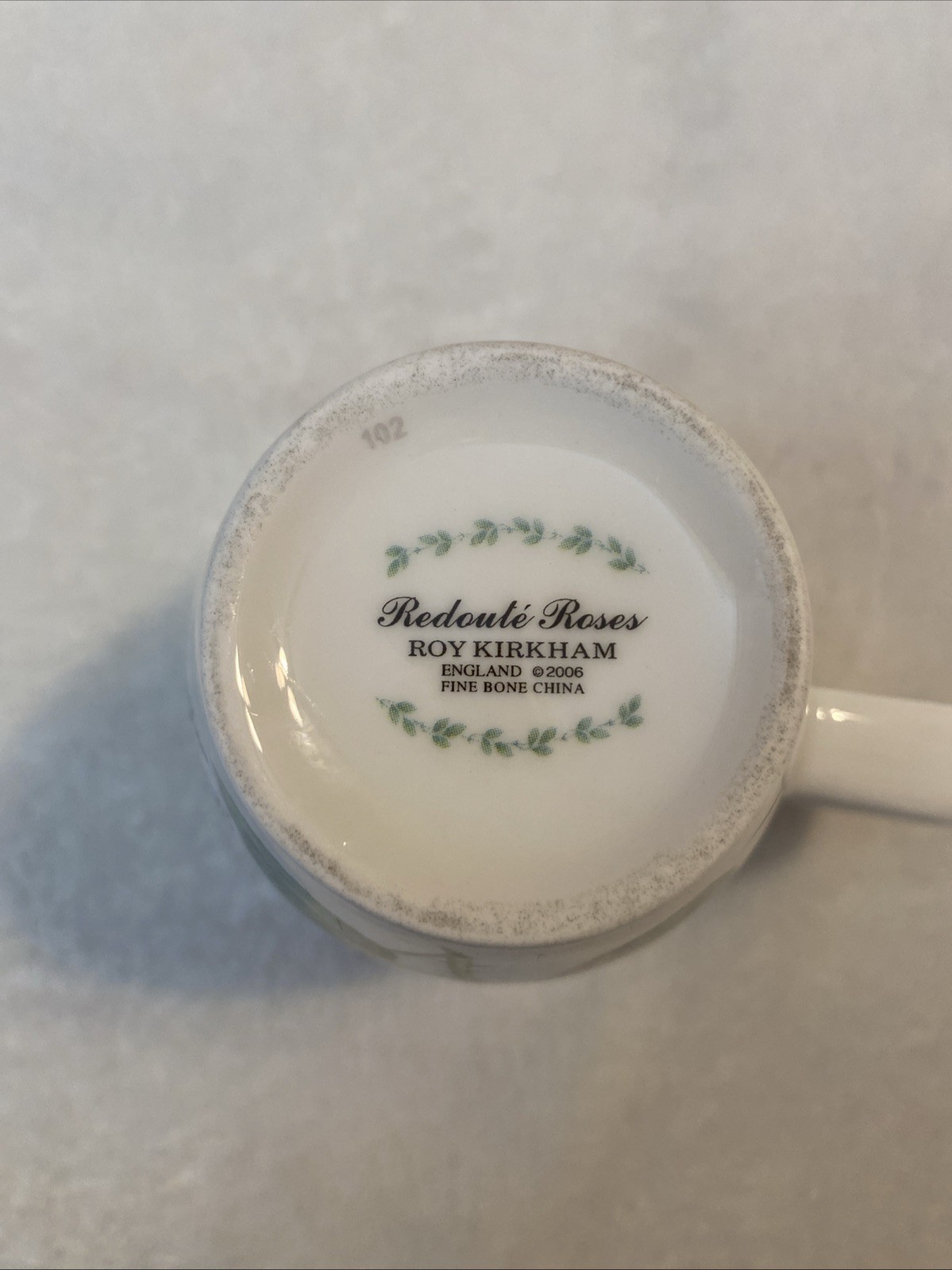 Roy Kirkham Redoute Roses Fine Bone China England Floral Coffee Mug Cup