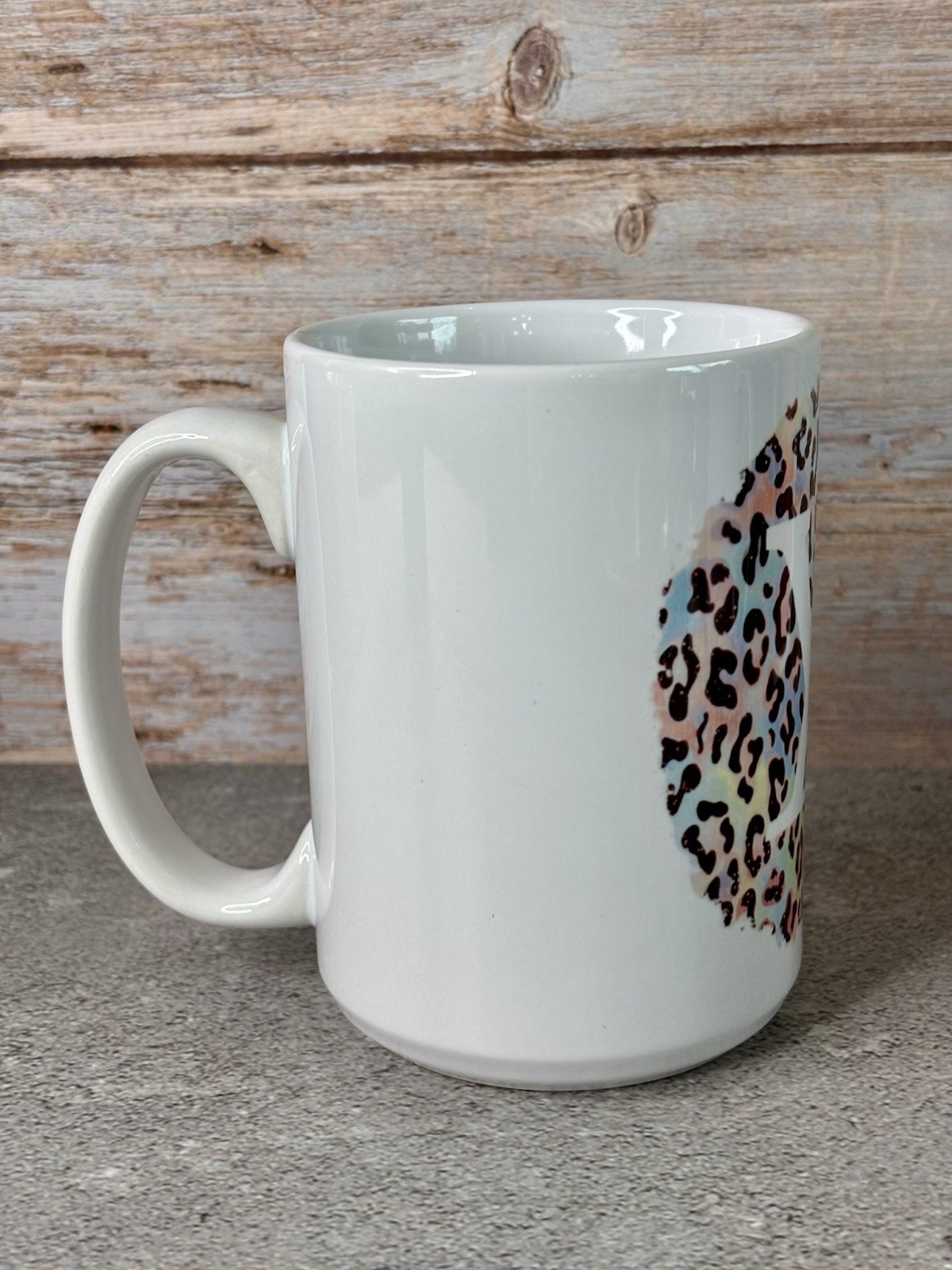 Inspired Custom Pastel Cheetah Leopard Print Coffee Mug!