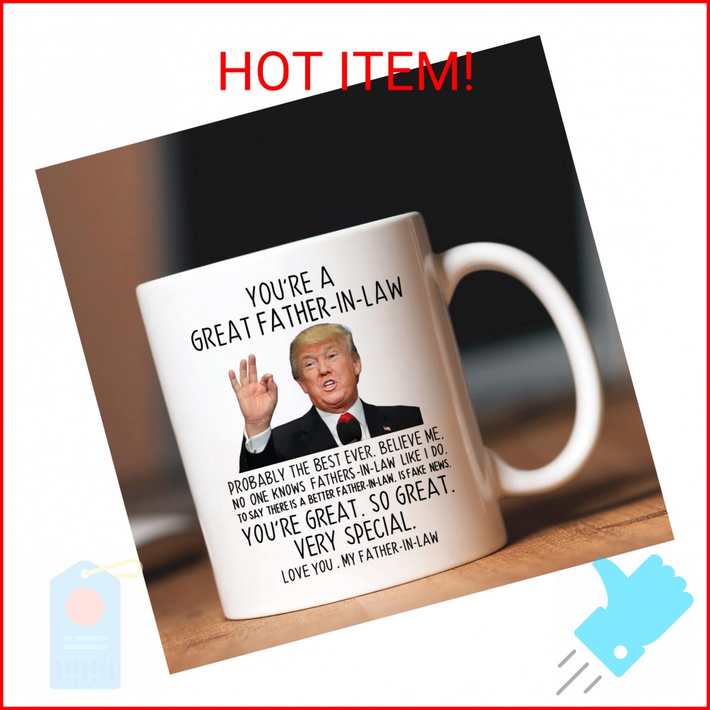 Aurahouse You’re A Great Father in Law 11 Oz Coffee Mug, Funny Gifts for Father-