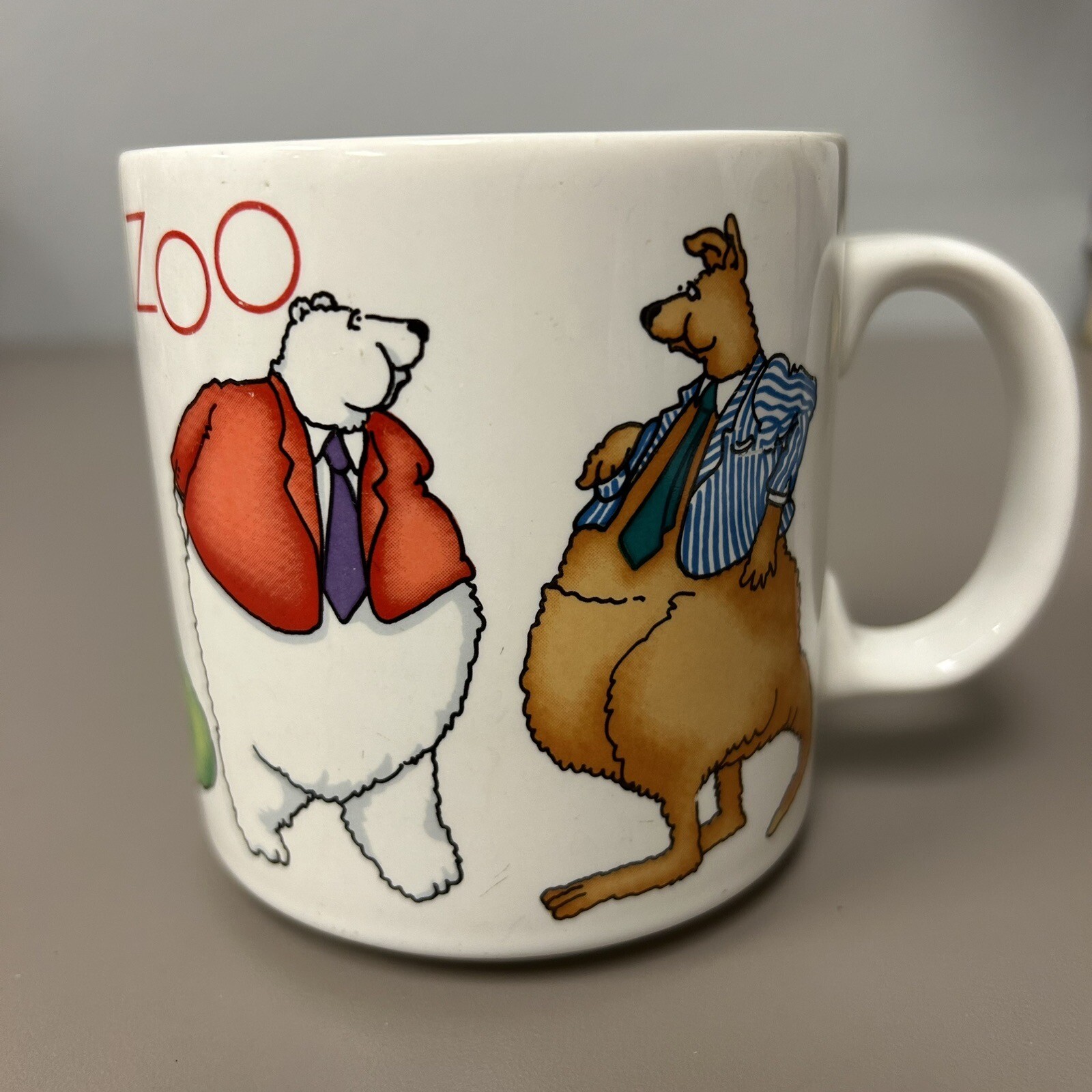 THIS PLACE IS A ZOO Workplace Humor Mug Animals Wearing Clothes Stocking Stuffer