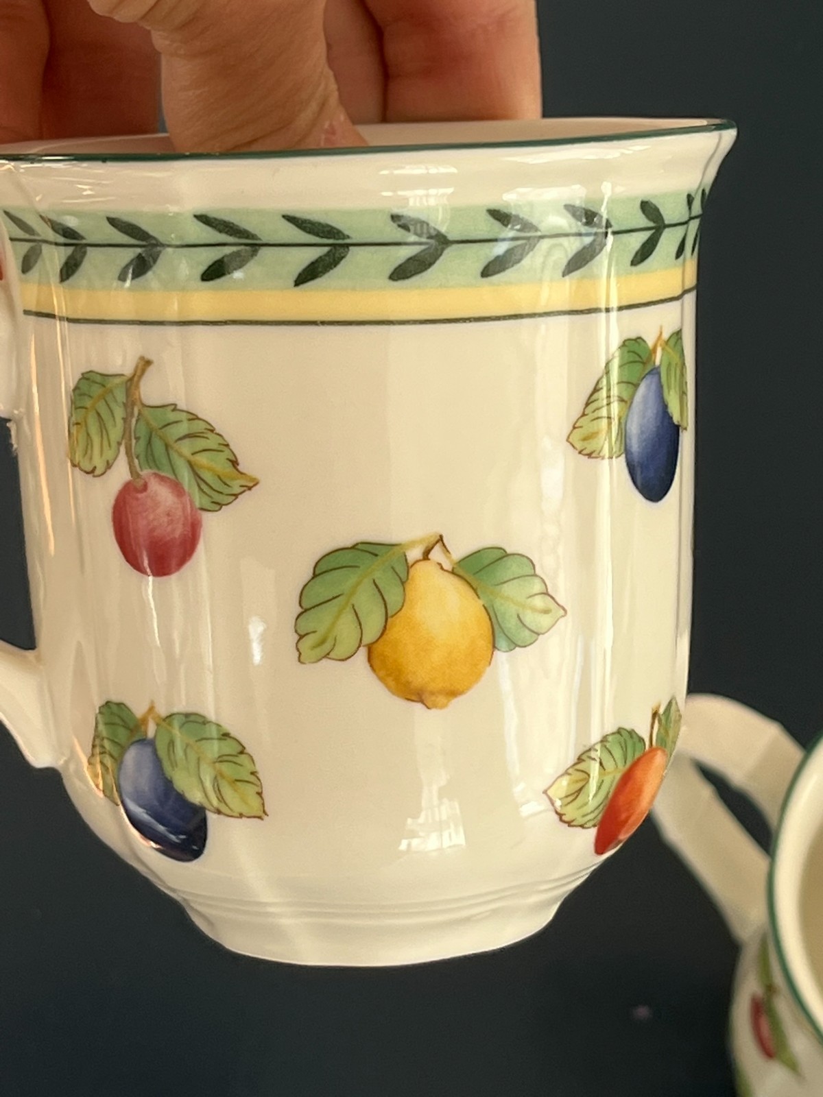 VILLEROY & BOCH LUXEMBOURG FRENCH GARDEN FLEURENCE 3 REGULAR SIZE MUGS