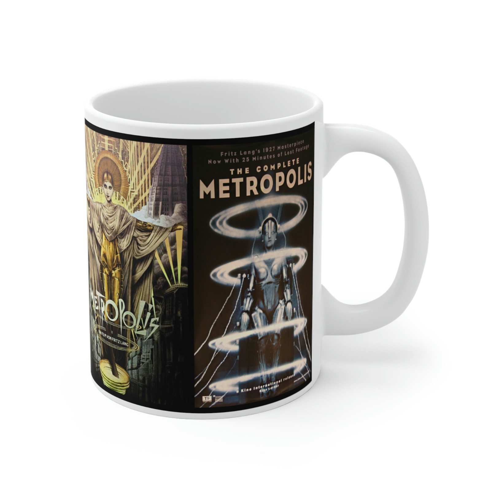 Metropolis Movie Mug Fritz Lang Art Deco Coffee Cup Fan Gift 11oz