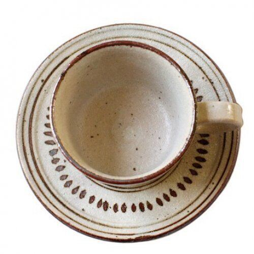 Mino Ware Ceramic Coffee Cup And Saucer Set Afternoon Tea Tableware Mug Plate