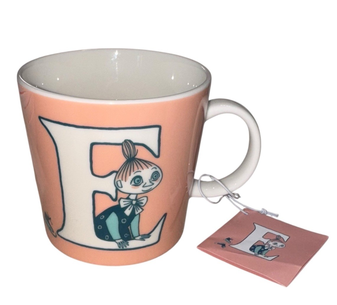 Arabia Alphabet Moomin Mug E Coffee Mymble Muumi Muki Finland Tove Jansson NWT