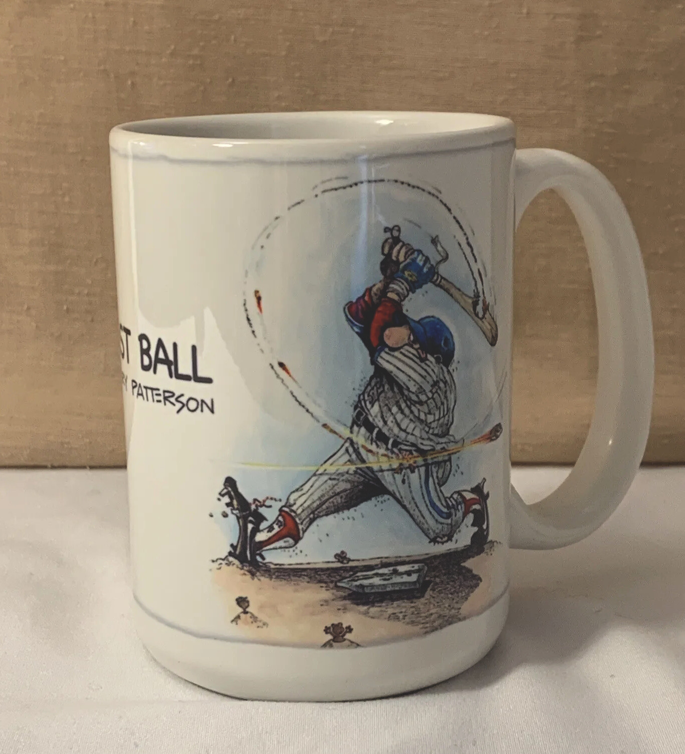 GARY PATTERSON Coffee Mug Baseball Player Fast Ball 90’s Sports Funny Vintage