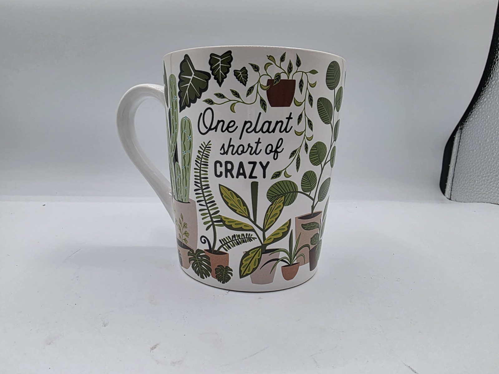 Plant Lover One Plant Short of Crazy Plant Drink Mug Flowers 24 Oz Gardening