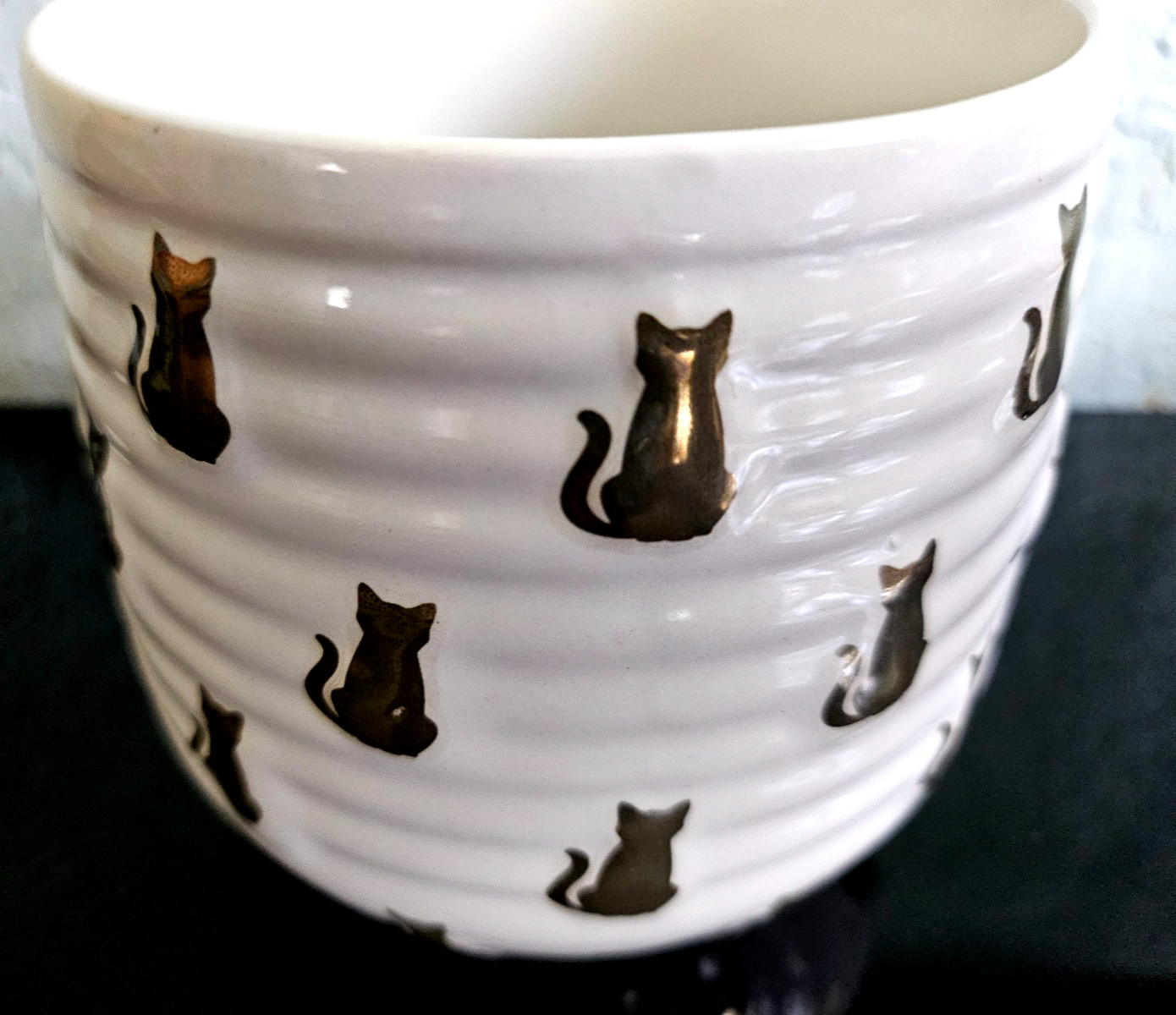 Haunted Halloween Cat Mug LARGE 23 fl oz