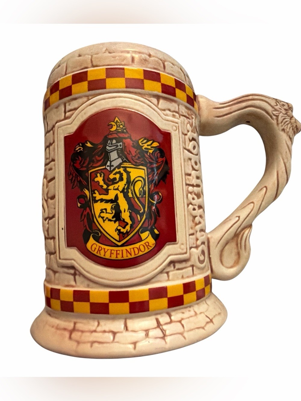 New Universal Studios Wizarding World Harry Potter Gryffindor Ceramic Mug Stein
