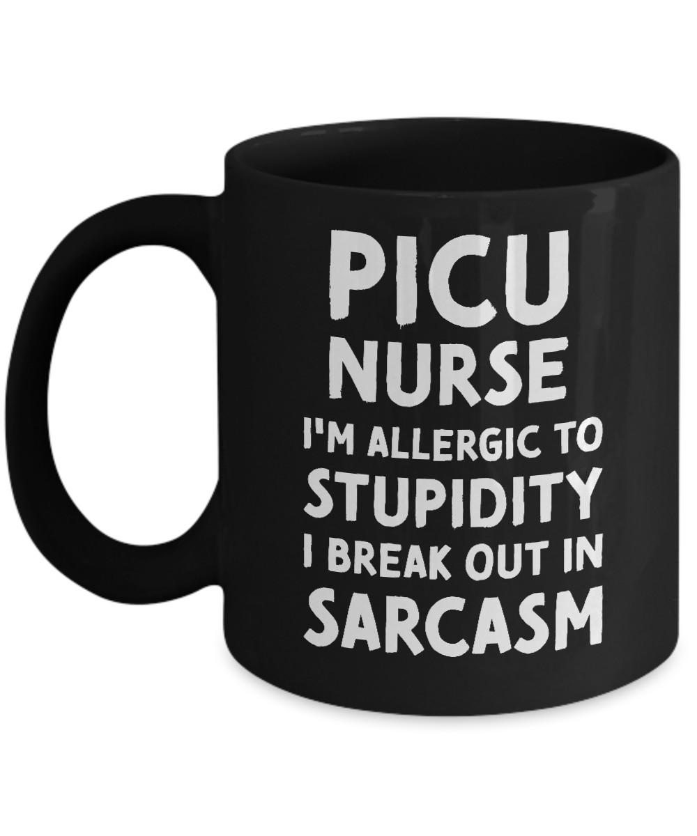 PICU Nurse Mug Pediatric Intensive Care Unit Nursing Team Funny Gift Men Women