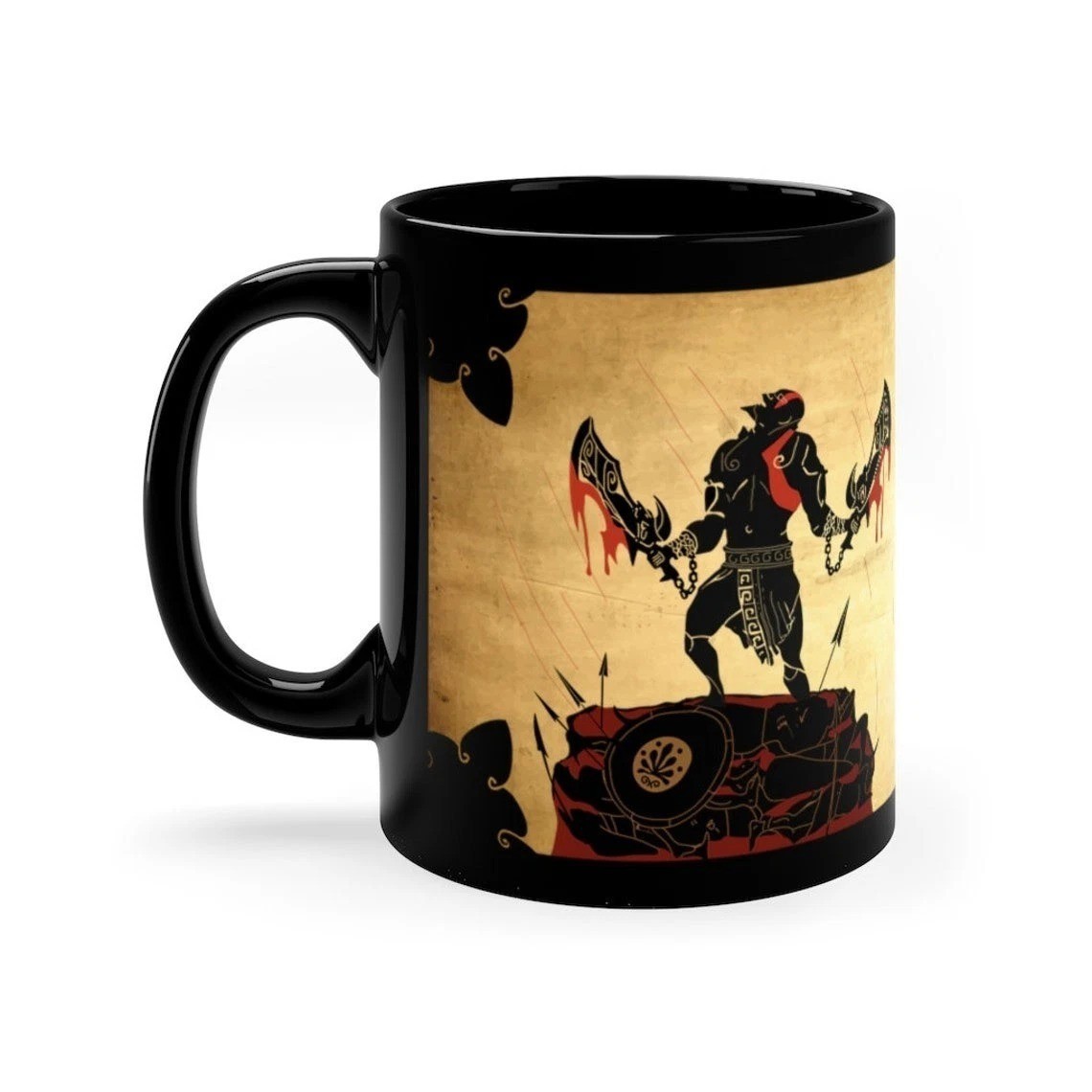 God of War Mug 11oz 15oz Kratos Ghost of Sparta Coffee Cup Gamer Gift