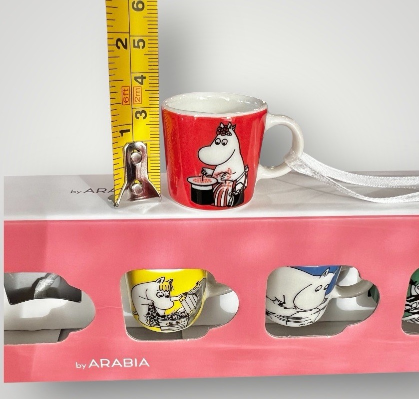 Moomin Mini 6 Festive Ornaments Mug Set Of 3 Arabia New With Box Gift Finland