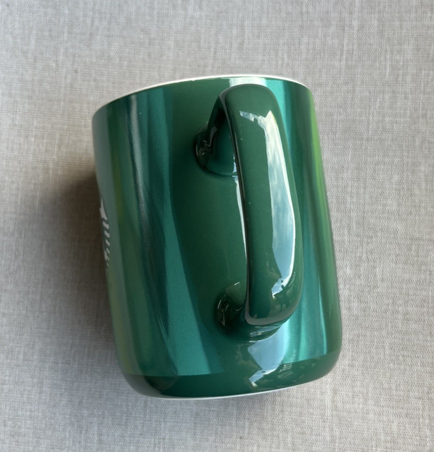 Starbucks 2022 Green Marbled 15 fl oz Ceramic Coffee Tea Mug Dishwasher Safe 