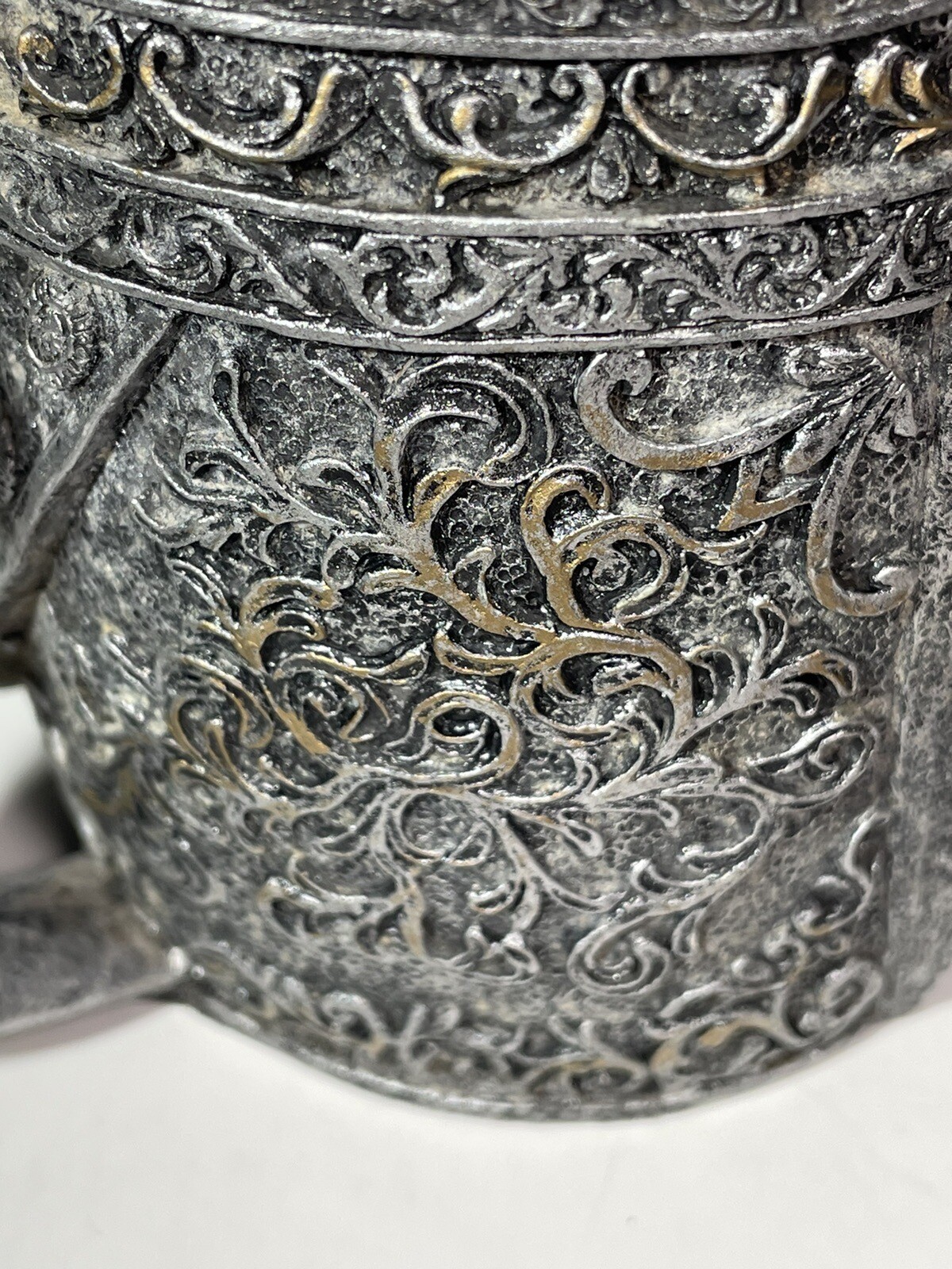 Stainless Steel Skull Coffee Mug Medieval Style Drinking Cup Viking Armor 4″