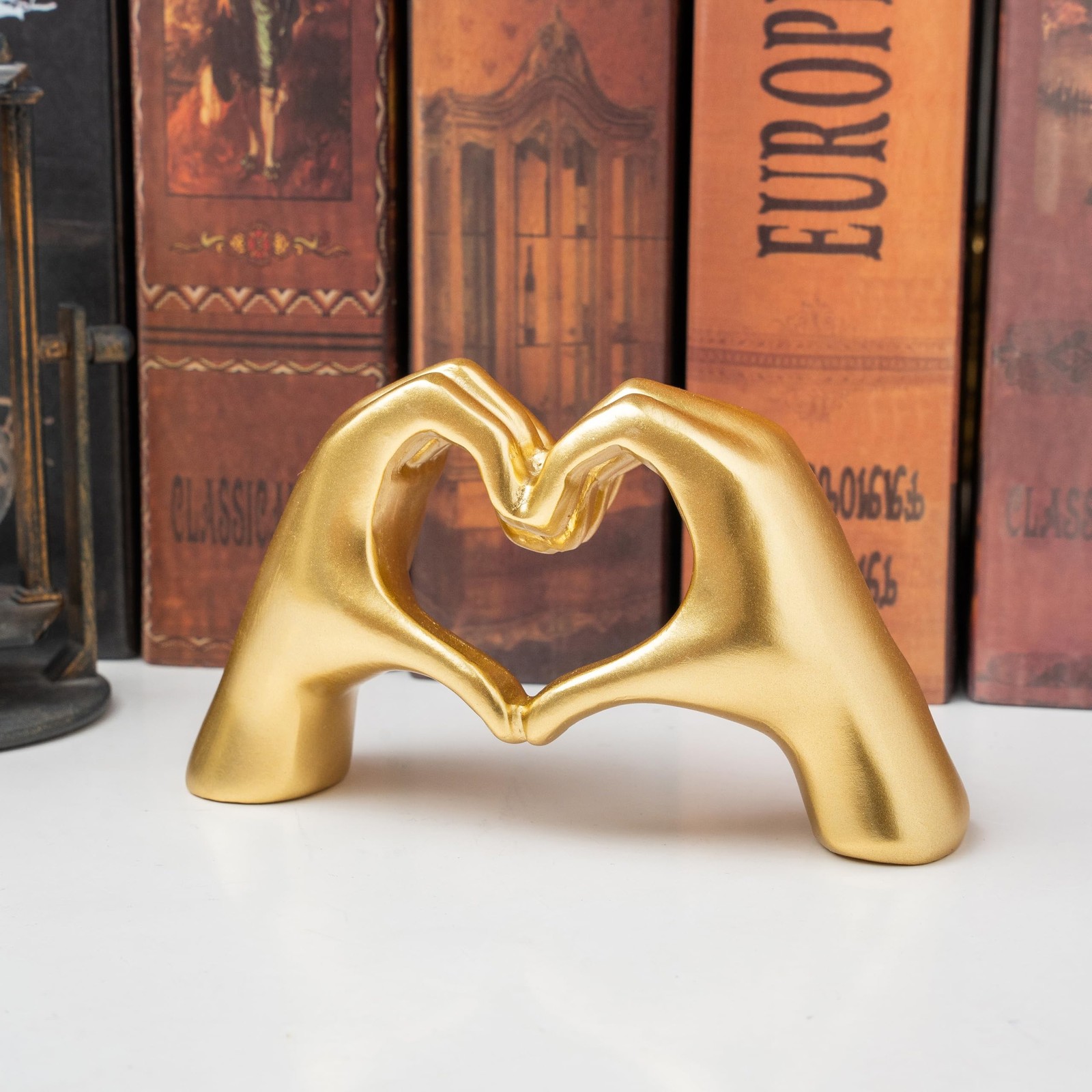 Heart Hands Sculpture Decor for Living Room, Bedroom, Office & Unique Gifts