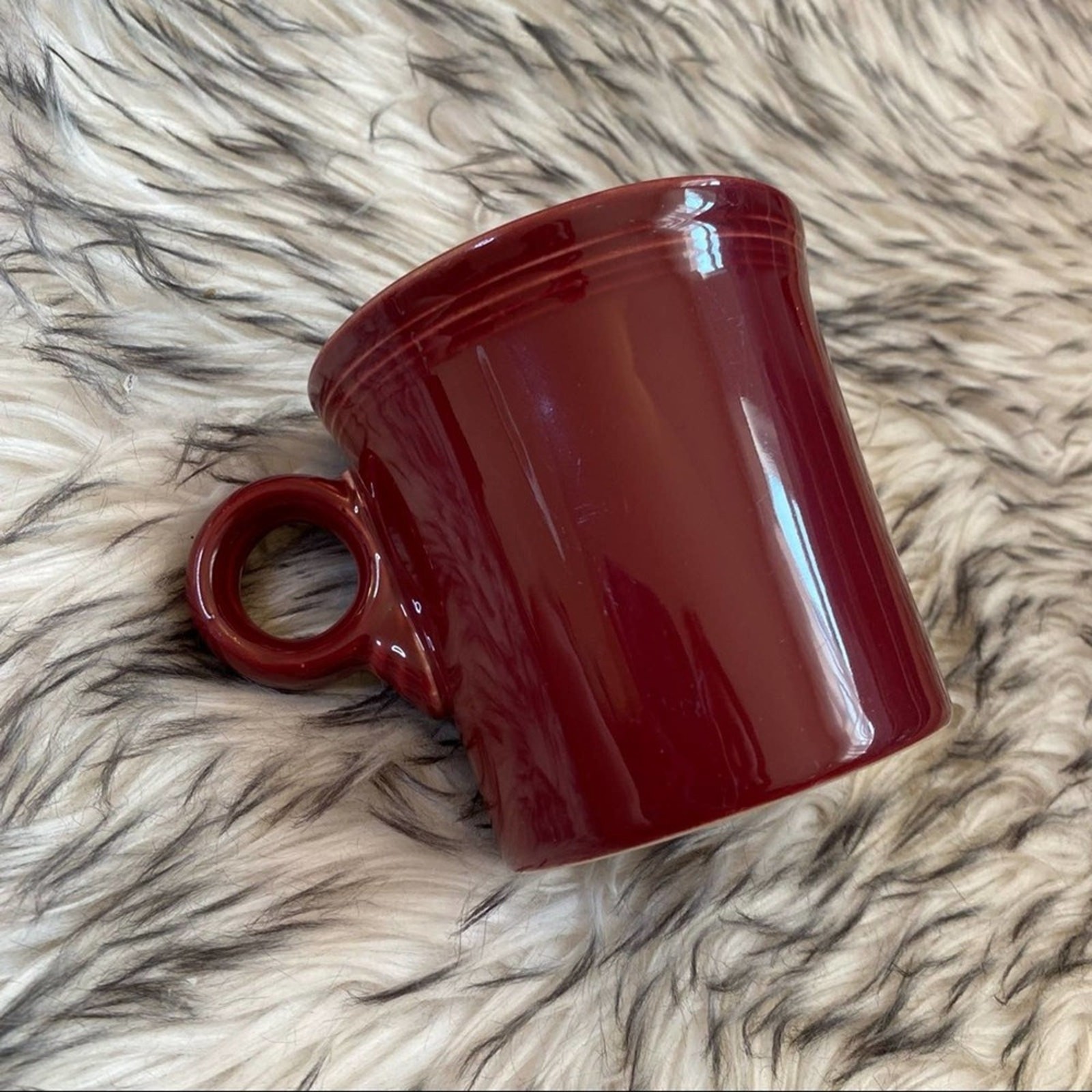 Fiestaware Claret Ring Mug Red Maroon