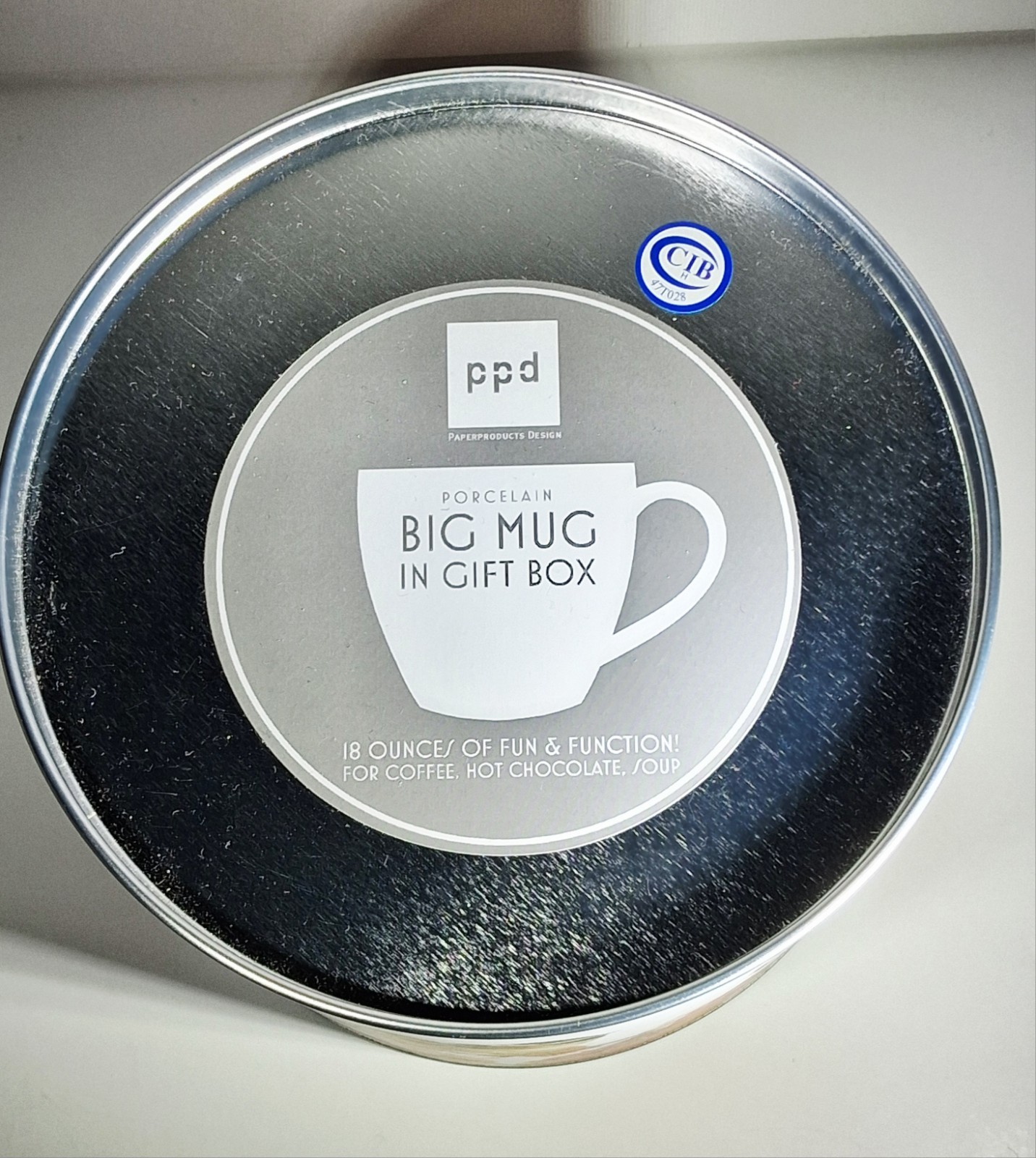 PPD Porcelain Big Coffee Mug 18 oz Gail Flores Bird & Autumn Leaves Gift Box