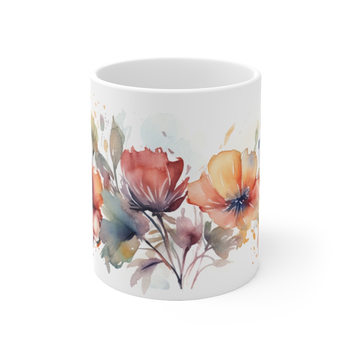 Watercolor Flower Mug