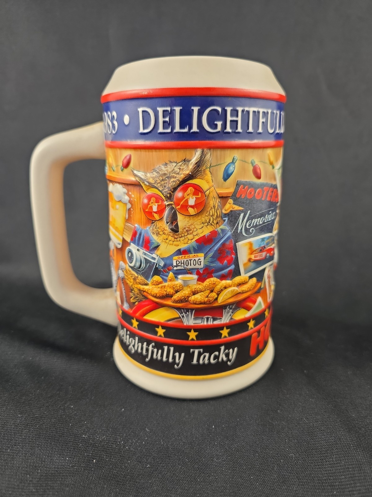 Rare Hooters Exclusive Limited Edition Beer Stein Mug 2003 Made in Brazil