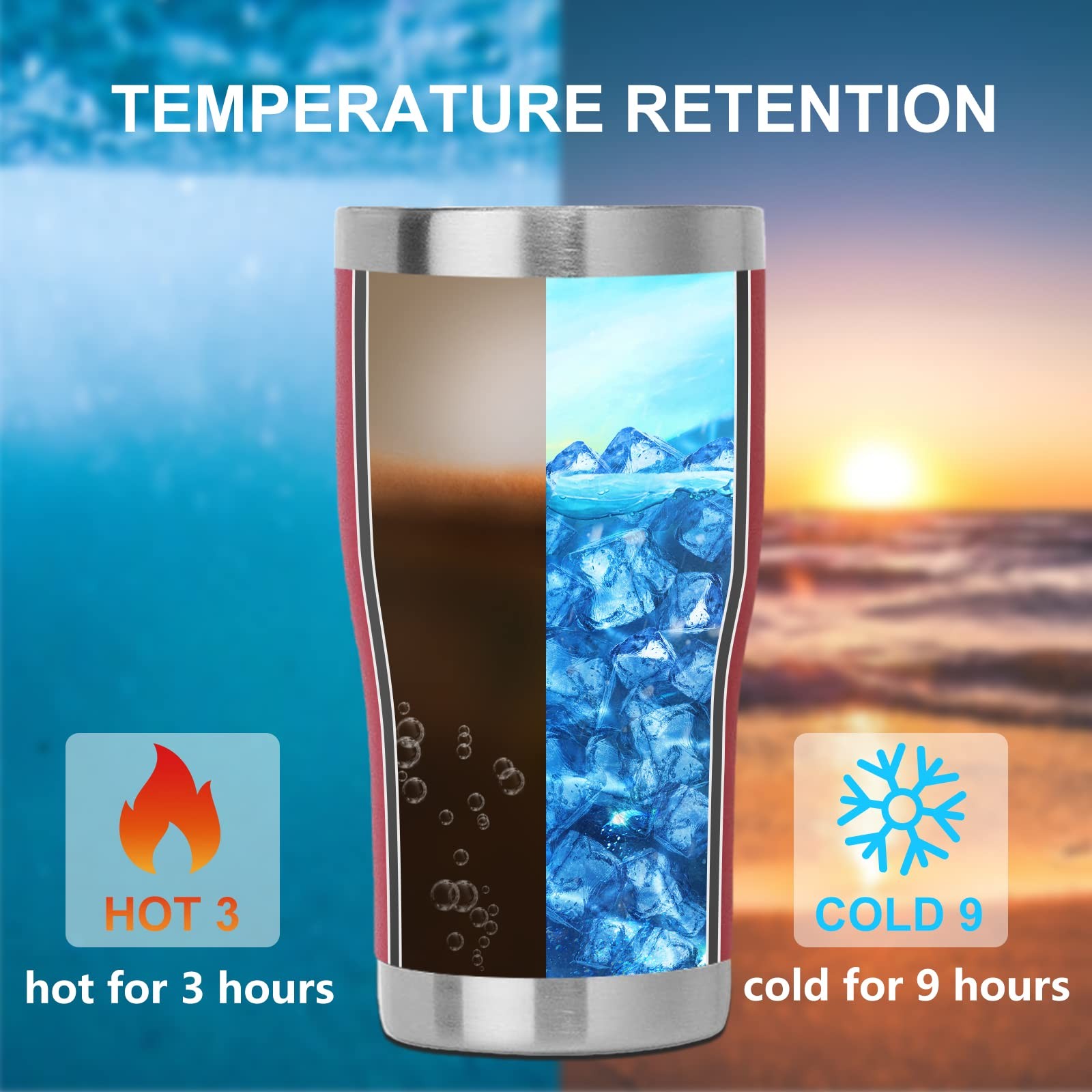 20oz Tumbler with Lid Stainless Steel Tumblers Bulk, Double Wall Vacuum Insul…