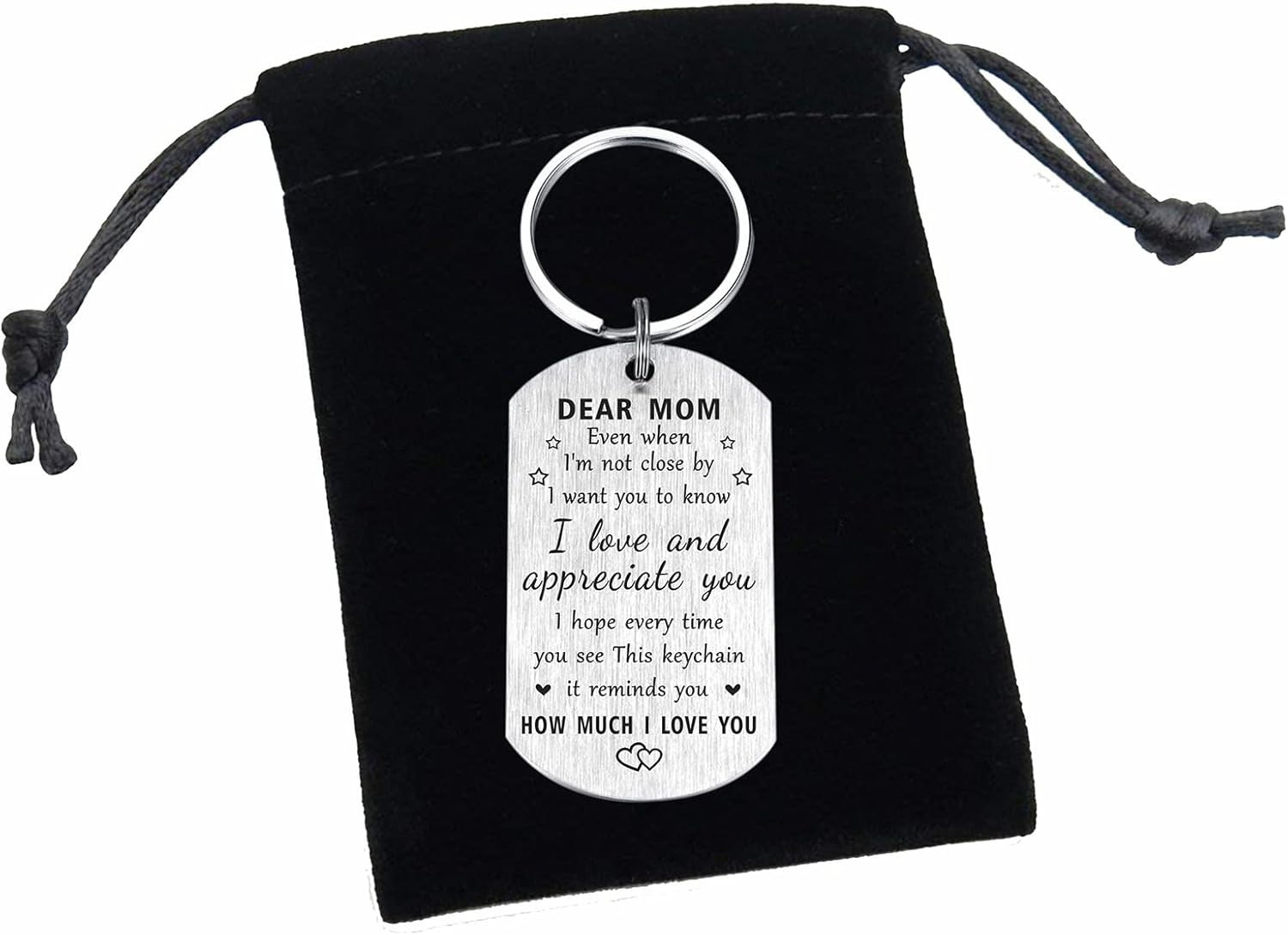 Happy Mom Christmas Gifts for Women – Remember I Love You Mom Birthday Gifts, Me