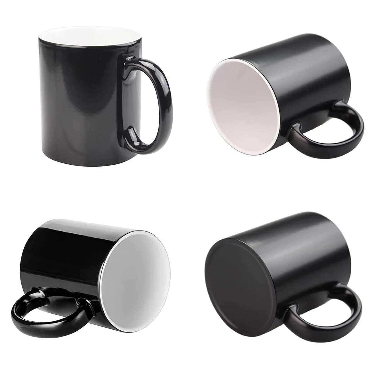 36pcs 11oz Full Color Changing Mugs Sublimation Glossy Coffee Mugs, Magic Cups